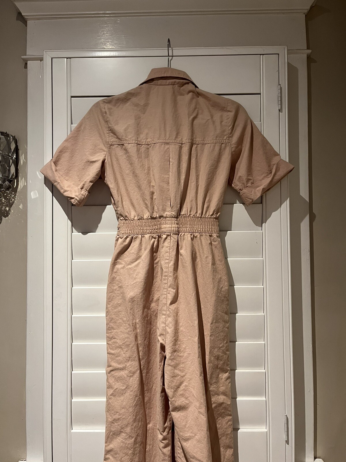 Vintage Foxy Lady San Francisco Tan Aviator Jumpsuit- Size 11/12 (XS)