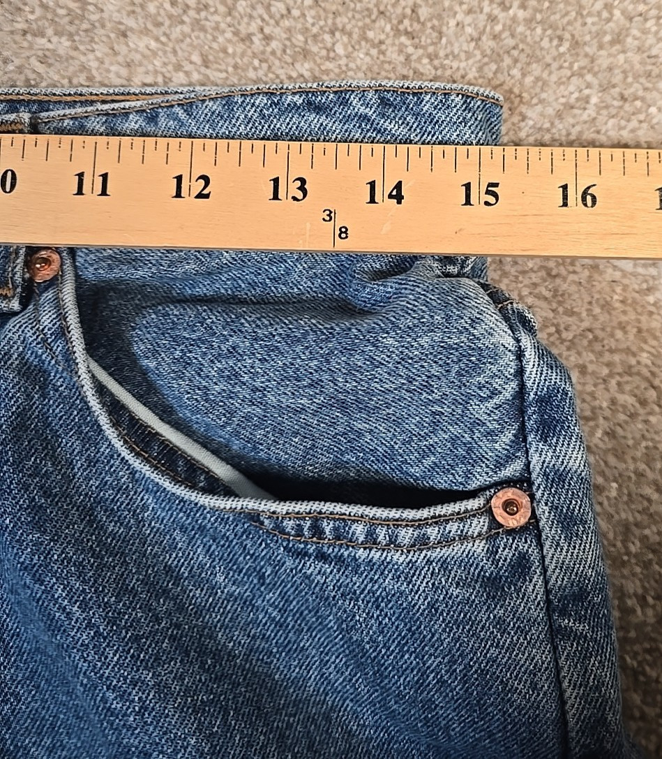 Levi’s 962 Vintage Loose Fit Straight Med Wash Orange Tag USA Made Juniors 11 M