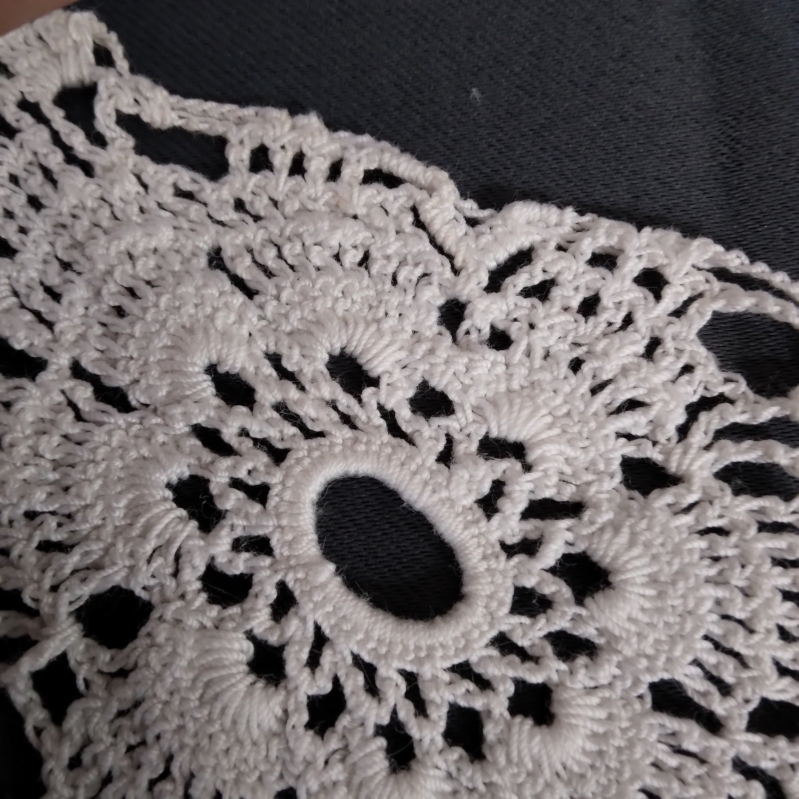 Vintage Four Handmade Whitework Lace Dress Yoke Collar Embroidered Crochet