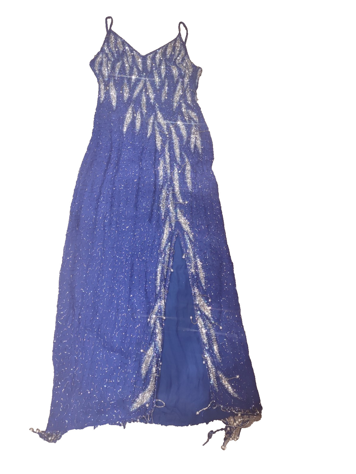 VTG 1980’s 1990’s S & N Fashions Silk Beaded and Sequin cocktail Dress Small