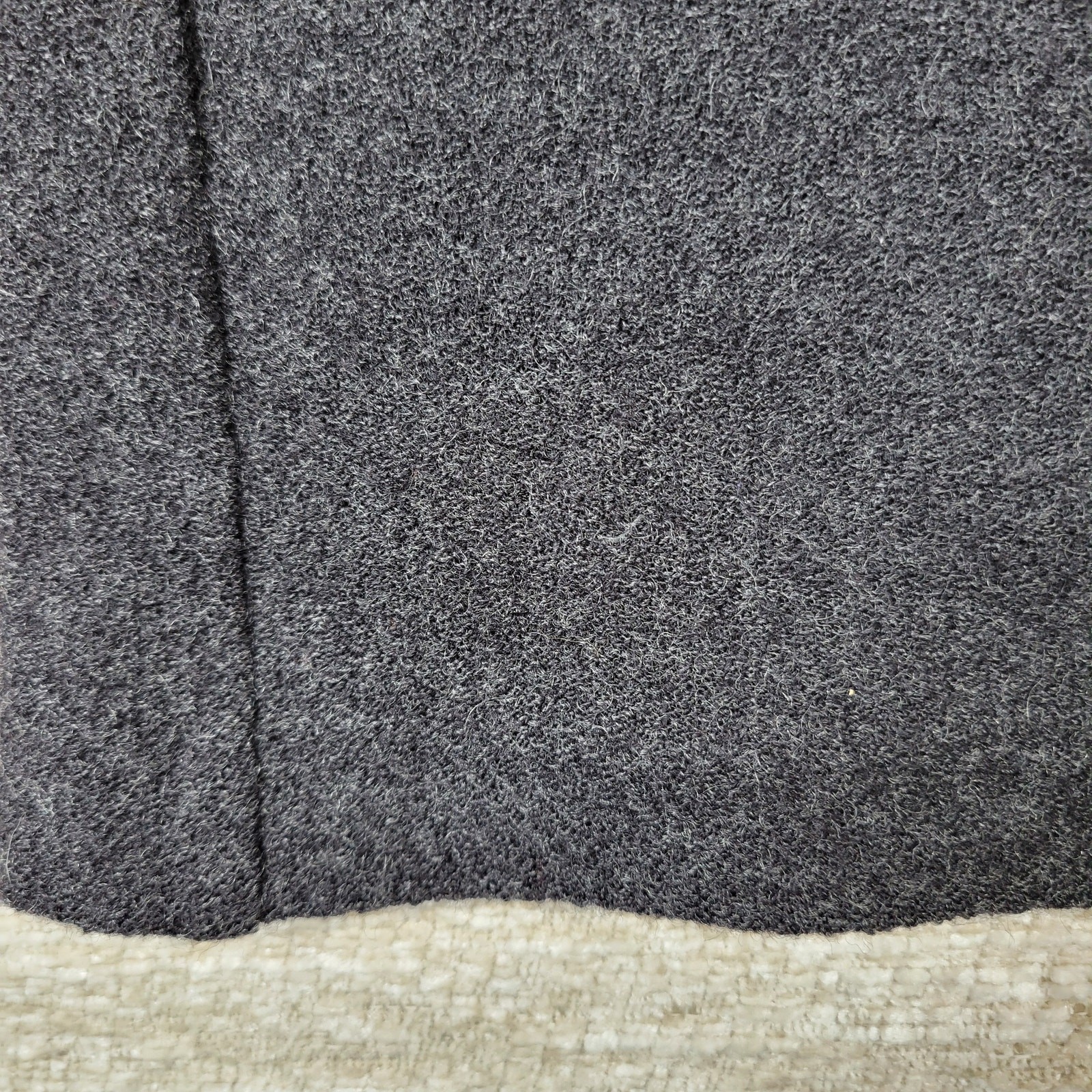 Eileen Fisher Wool Midi Skirt Medium Heather Gray Knit Elastic Waist USA