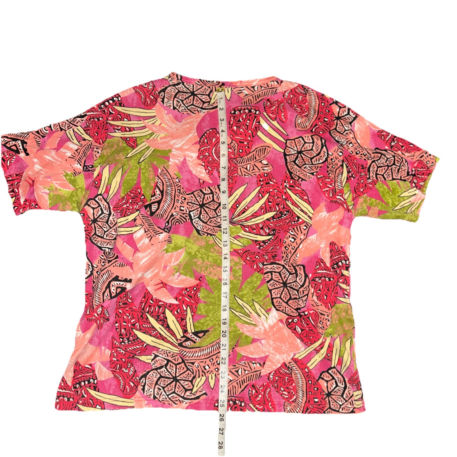 Vintage Moon Craft Women’s Floral Fruit Print Shirt S/M Made In USA