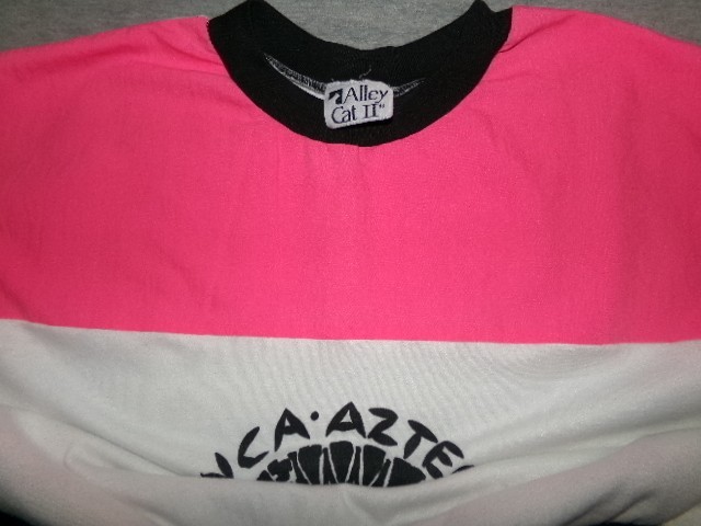 True Vintage 80’s Fluorescent Tribal Ladies Shirt Inca Azteca Alley Cat 2 Brand