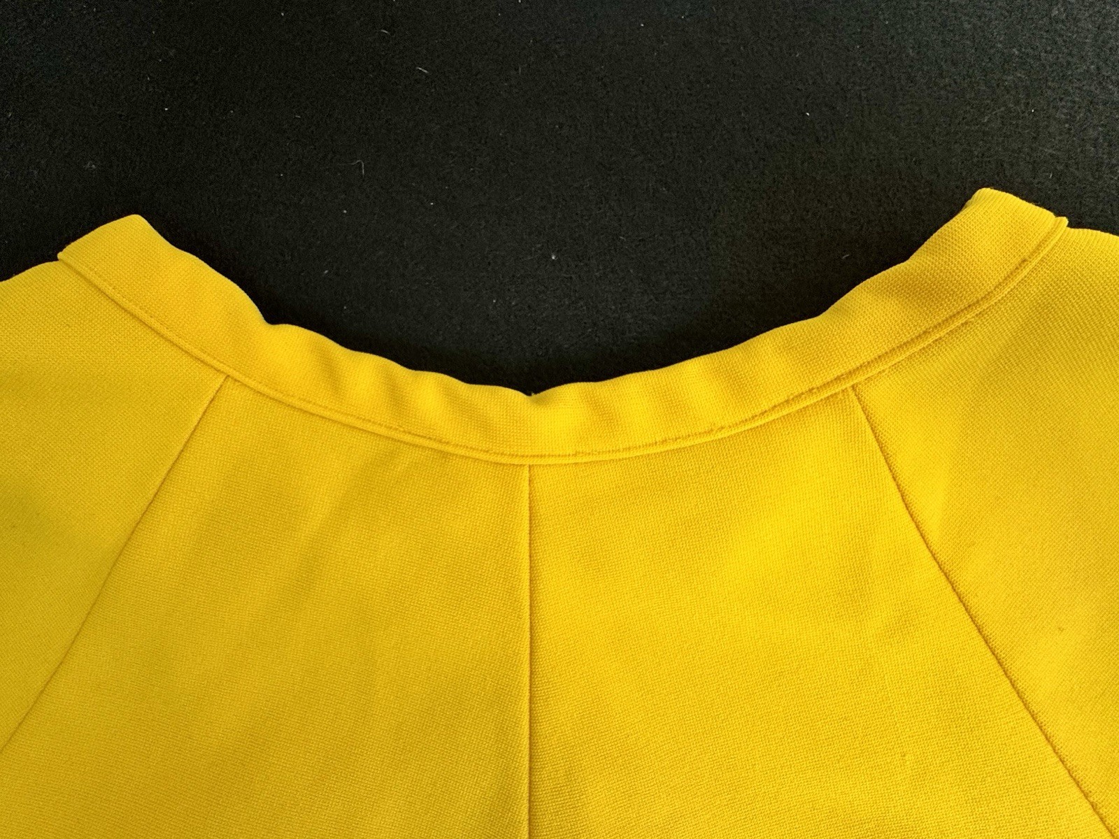 Vintage Cheerleader Skirt Yellow And Black 24” Waist Stripe Great Condition