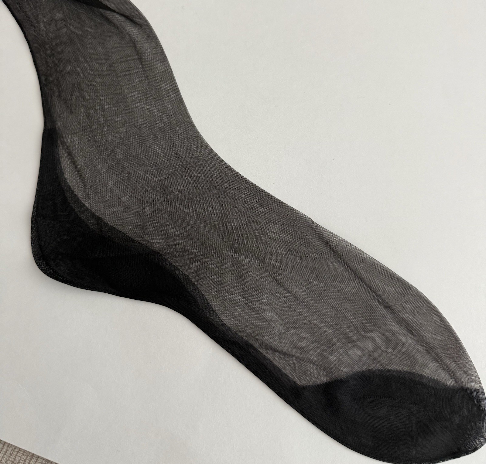 Vintage Outsized Seamed Flat Knit Stockings Welt Is 8 Inch Wide 33 Inches Long