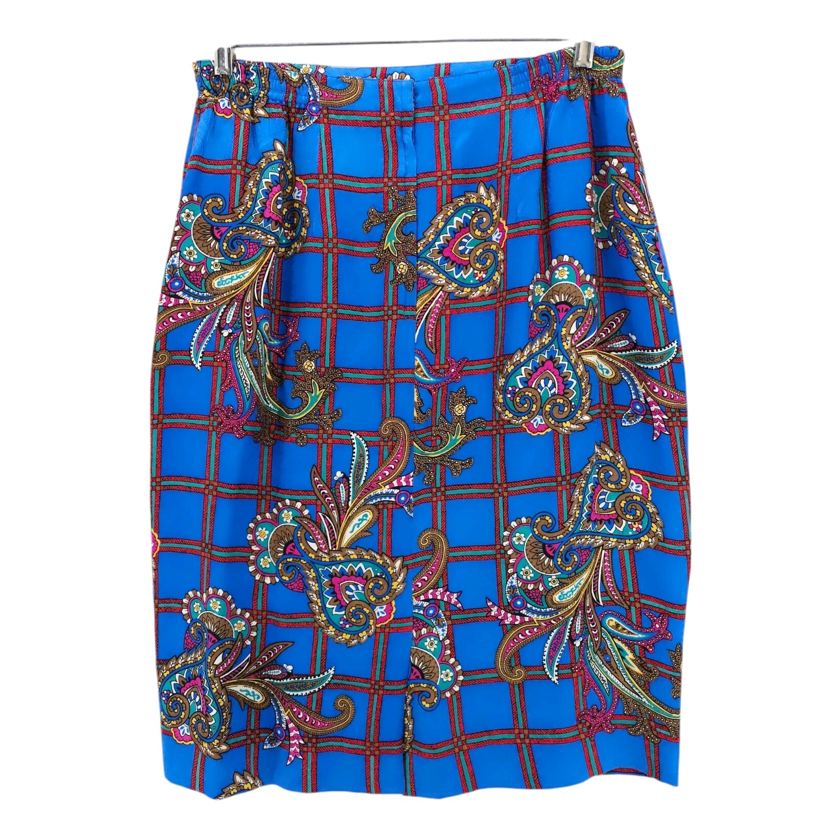 Vintage ANNE CRIMMINS for Umi Collections 2-Piece Skirt Set 100% Silk Sz 14