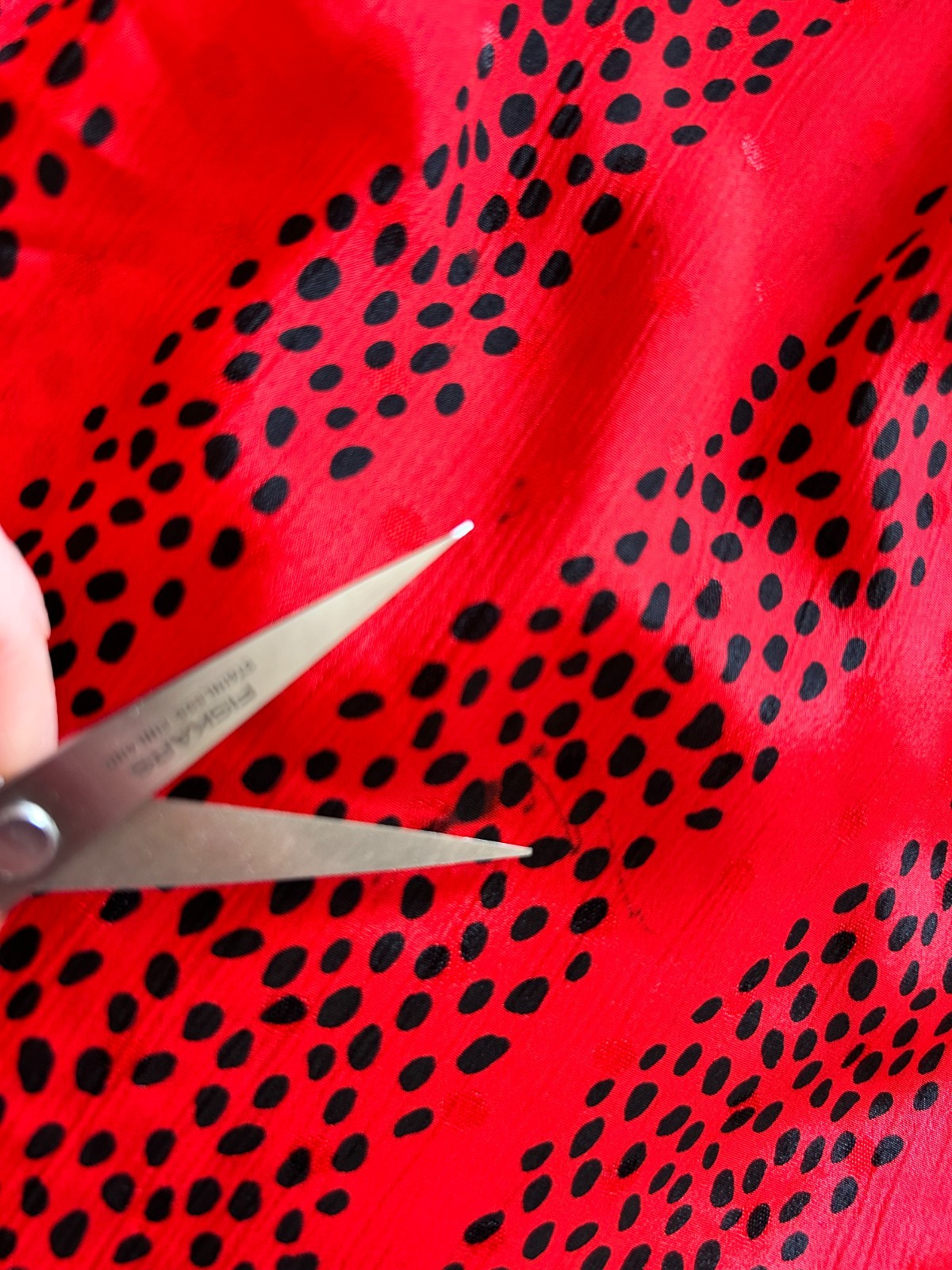 80s Billy Jack for Her Dress Womens Size Small Polka Dot Batwing Red Black