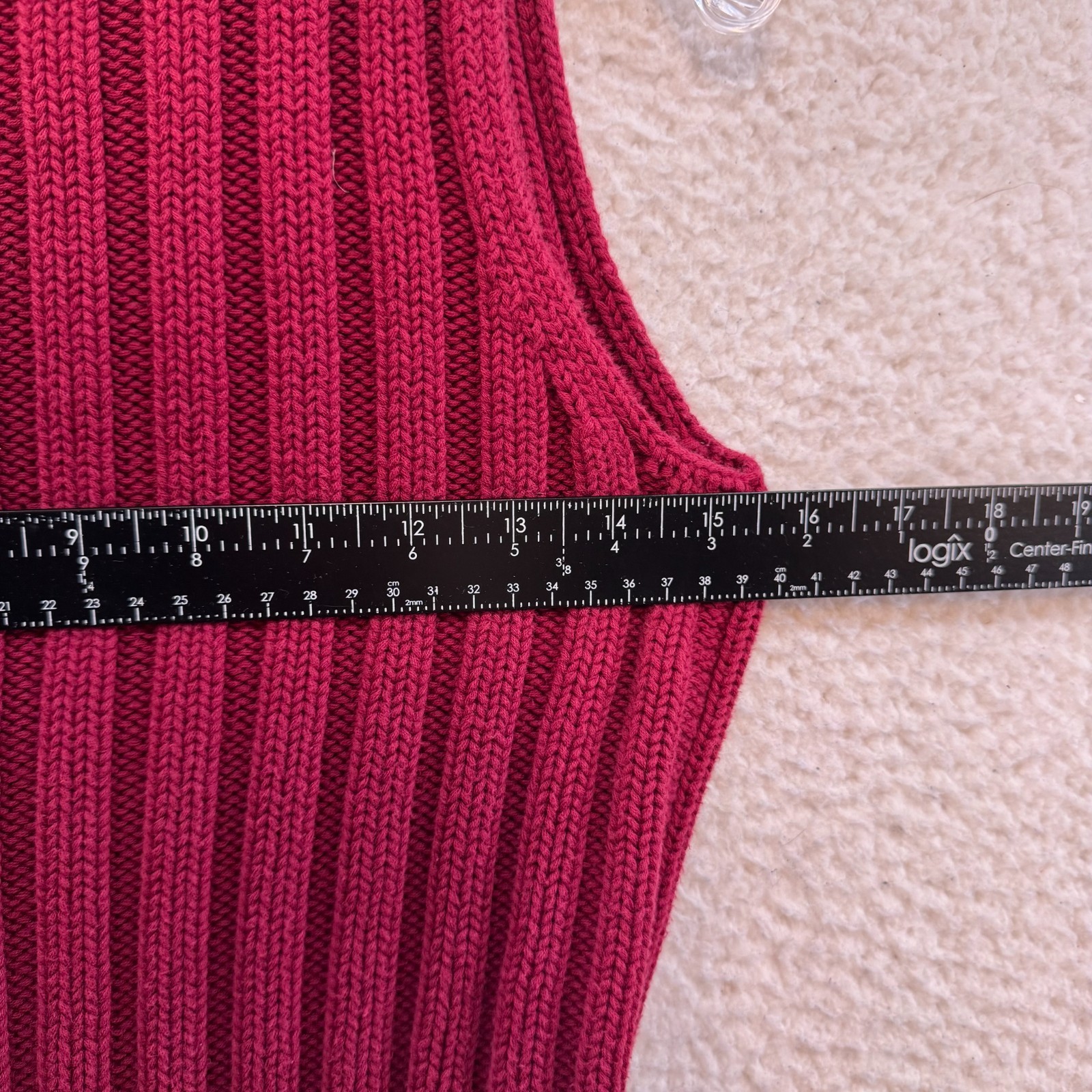 90s Y2K Vintage Mockneck Sweater Vest Top Small Maroon Red Turtleneck Corpcore