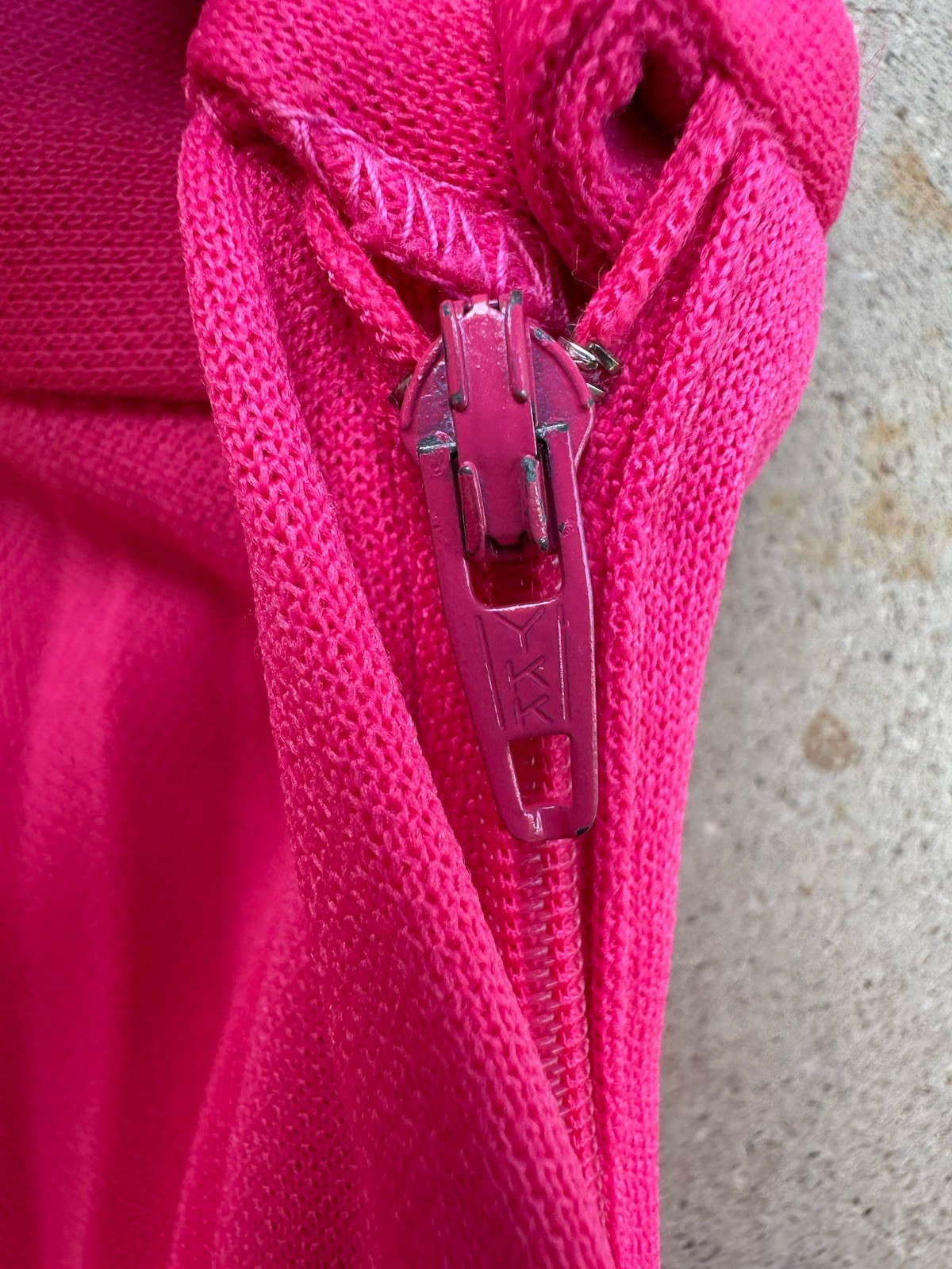 1970s Hot Pink Neon Knife Pleated Maxi Skirt Miss Shaheen Hawaii Resort S 6 VTG