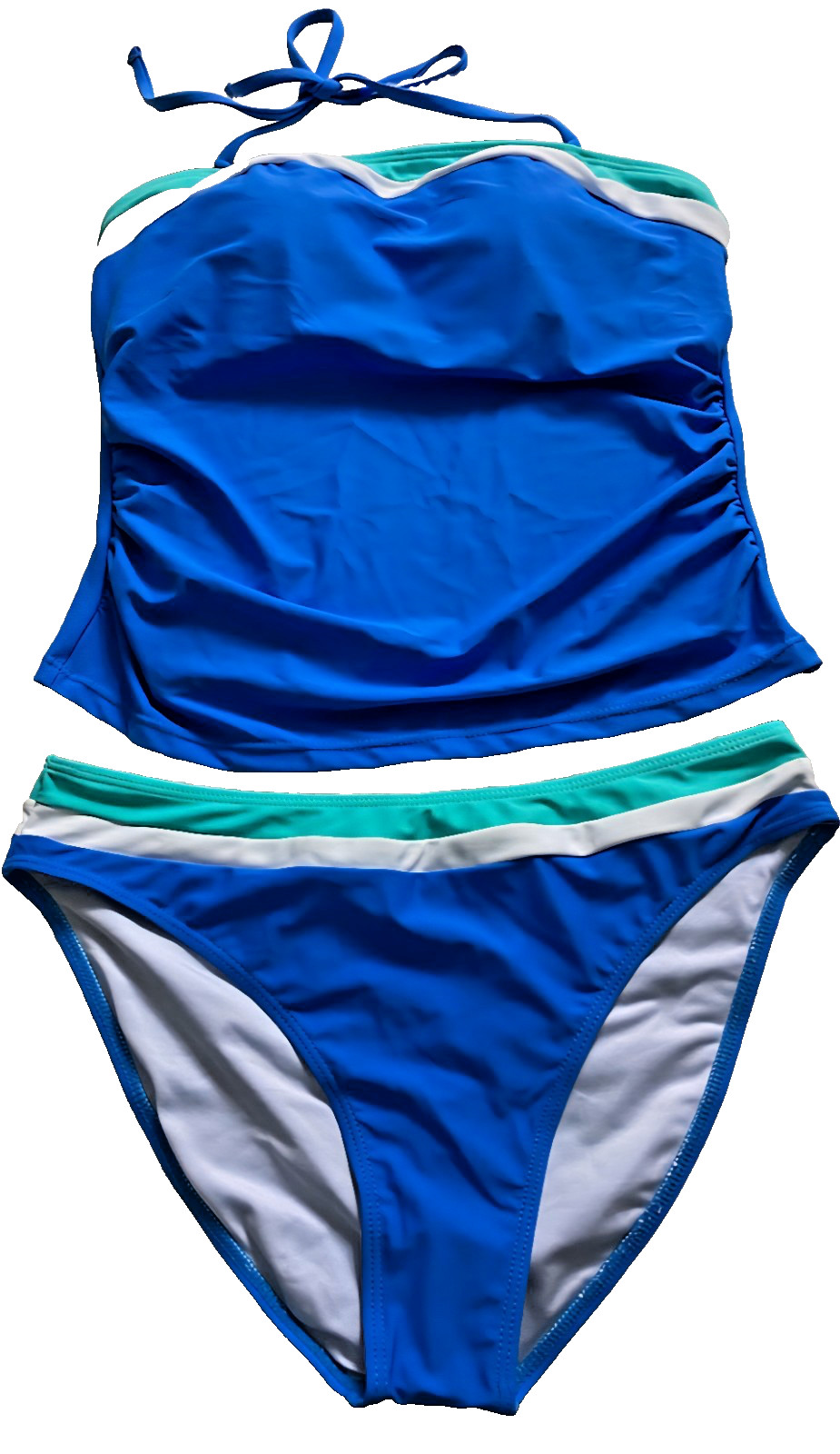 Bandeau Bikini Perfection: Jolefille’s 2-Piece Swimsuit Color Block (M)