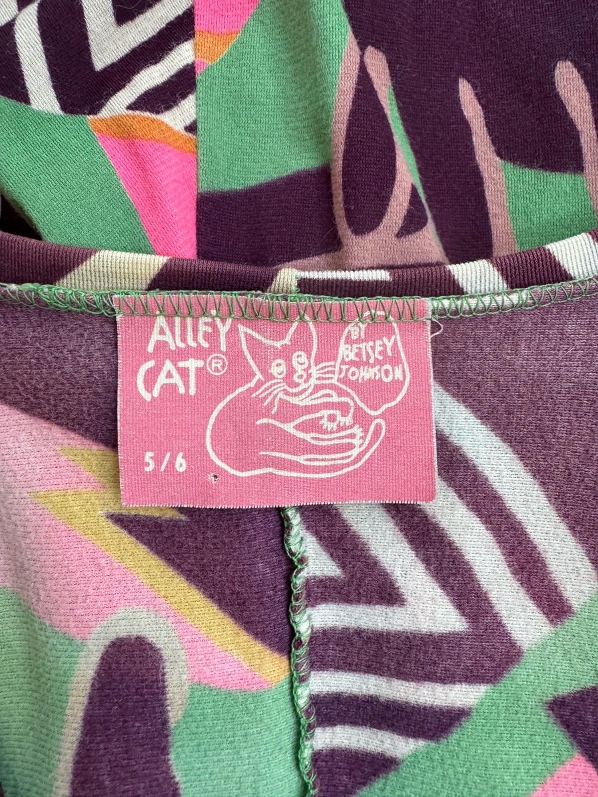 Vintage Betsey Johnson Alley Cat Dress 70s 80s Rare