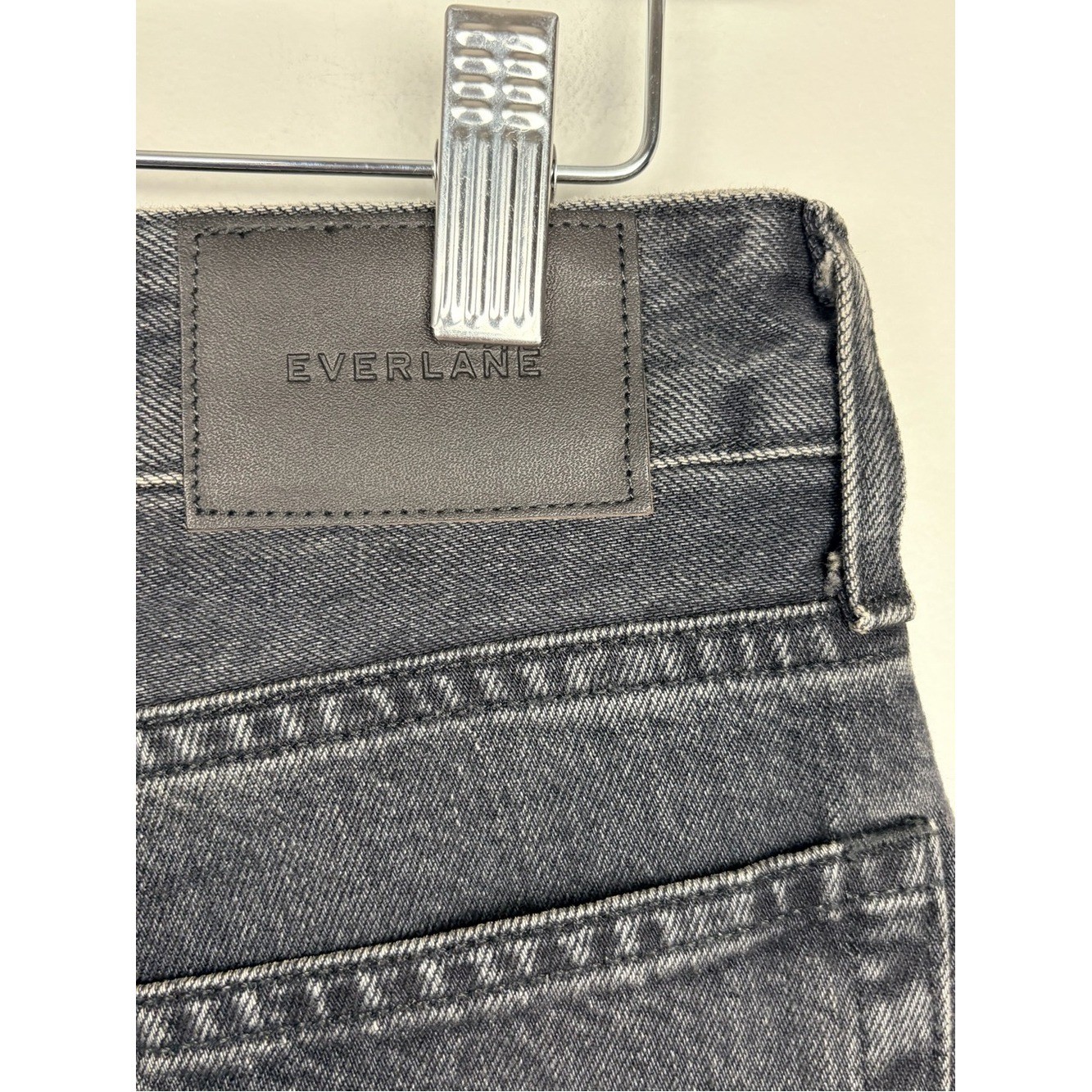 NWT Everlane Curvy 90s Cheeky Straight Jean Washed Black Ankle 30