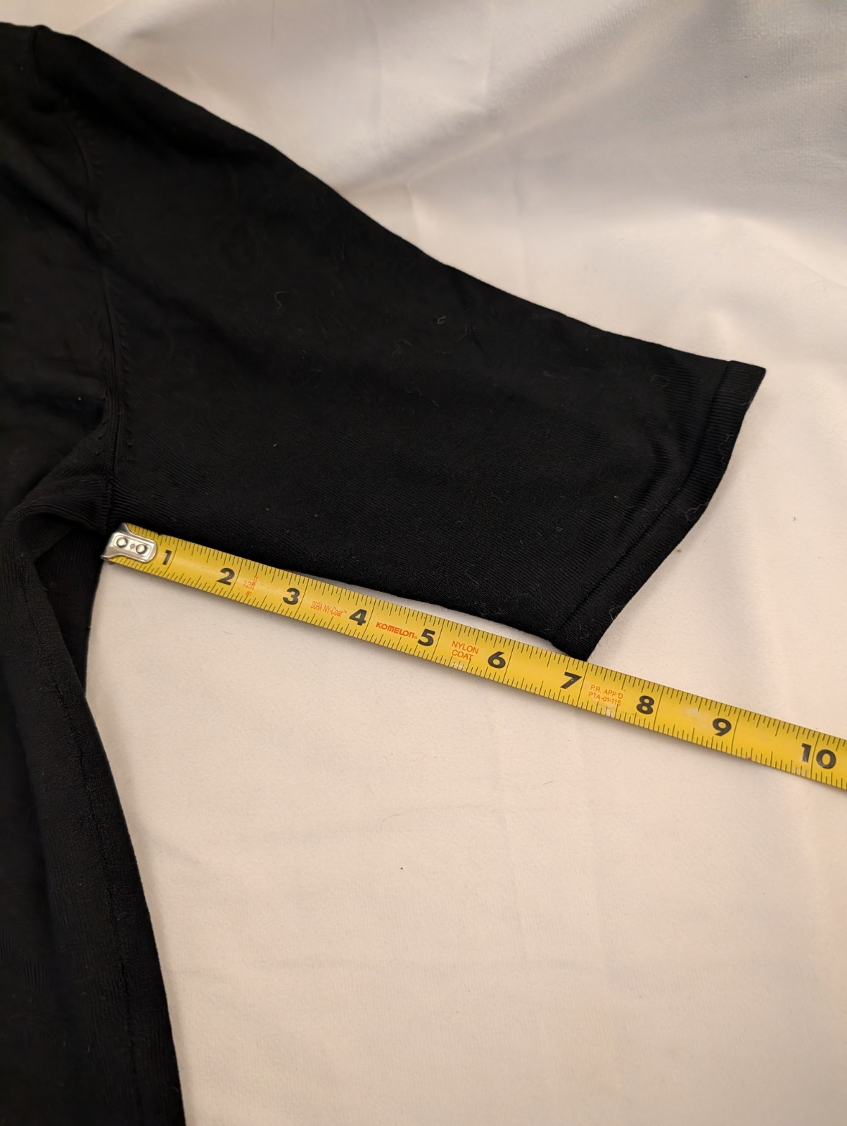 Vintage Late 1990s Early 2000 Black Knit Top Silk+ Nylon. Large