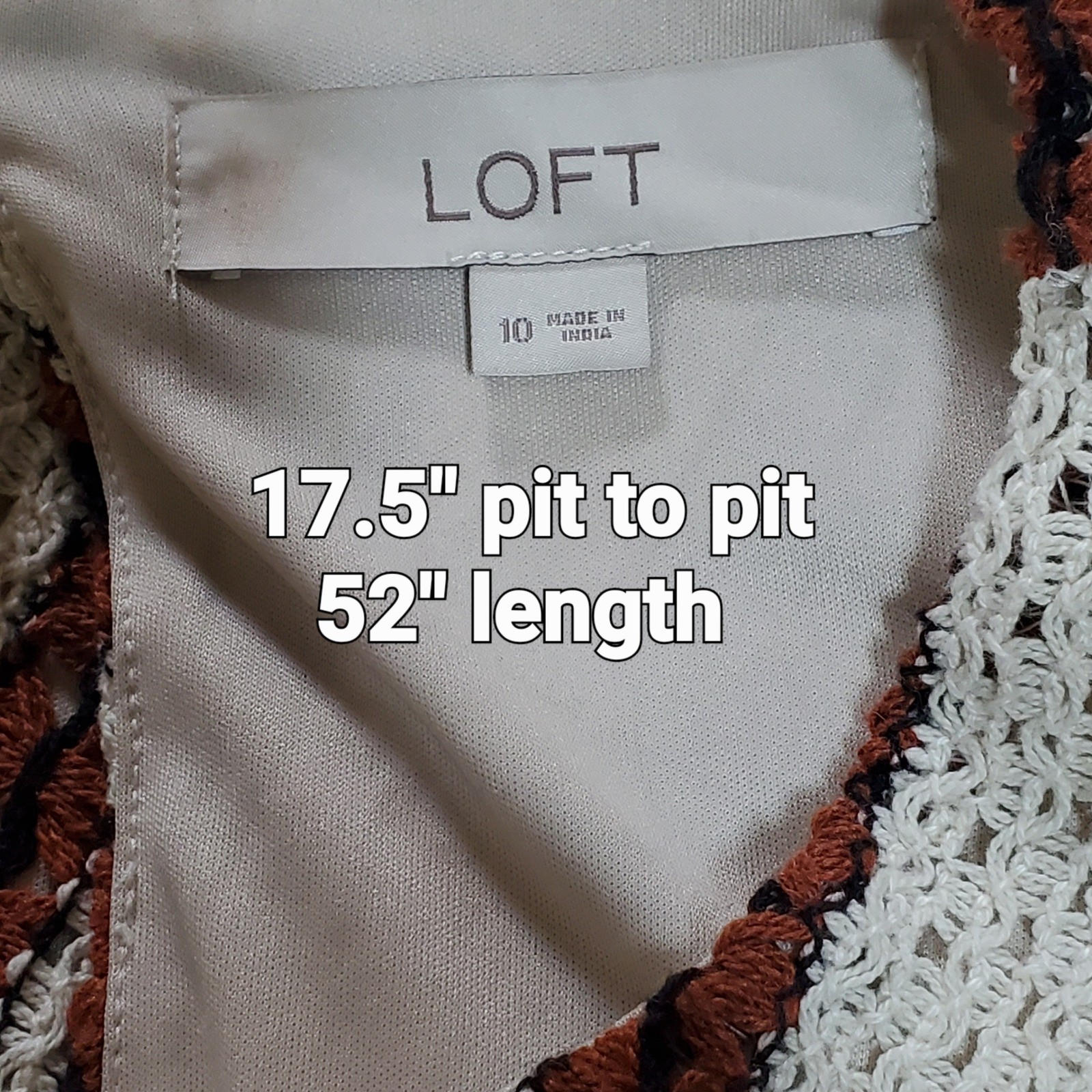 Bohemian Retro Crochet Knit Maxi Dress Resortwear Vacation Size 10 Timeless