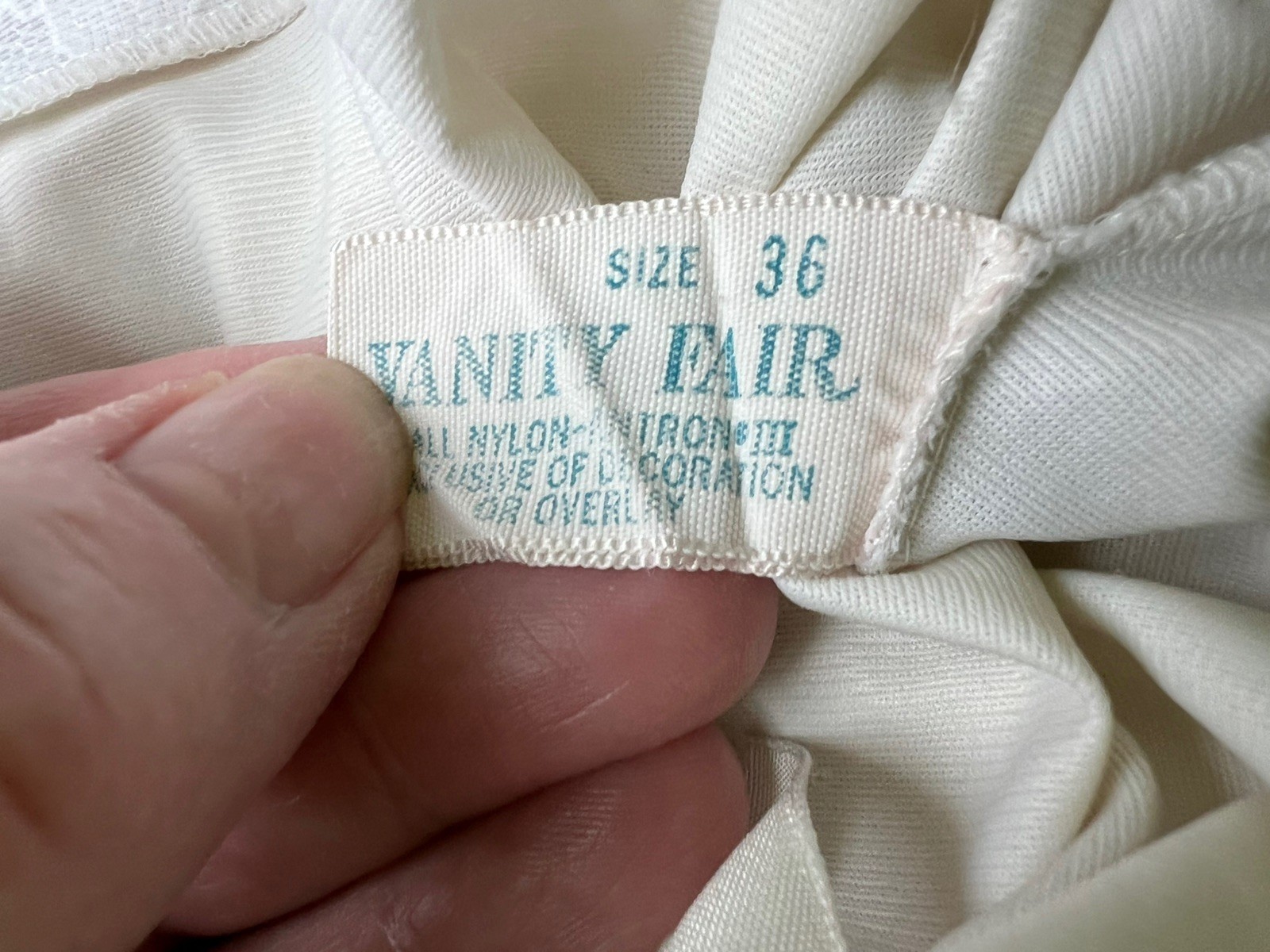 VTG Lot 3 Vanity Fair Nylon Floral LACE 1 Ea. White Cream Pink SLIP NIGHTGOWN 36