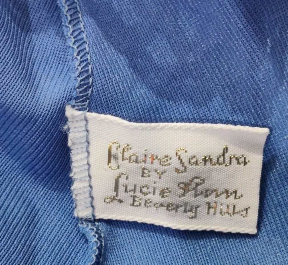 Claire Sandra Lucie Ann Beverly Hills Blue Night Gown Dress NO SIZE