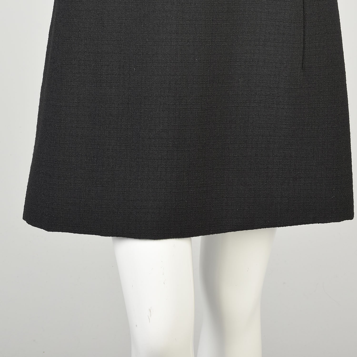 Medium 1960s Galanos Designer LBD Little Black Dress Buttoned Back Chic Classic