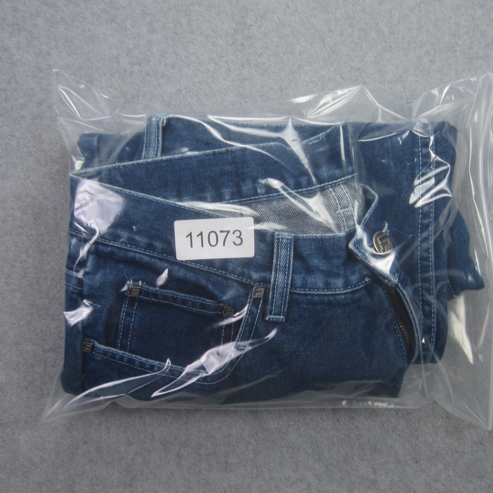 Vintage FUBU The Collection Jeans Womens 9 /10 Blue Straight Leg Logo Y2k