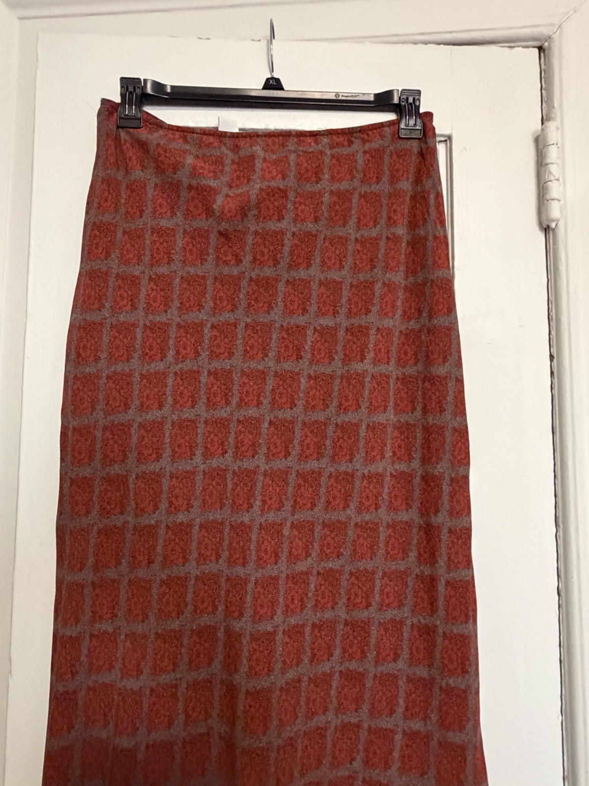 DKNY Vintage 1990s Rayon Skirt Size 14 Made In USA