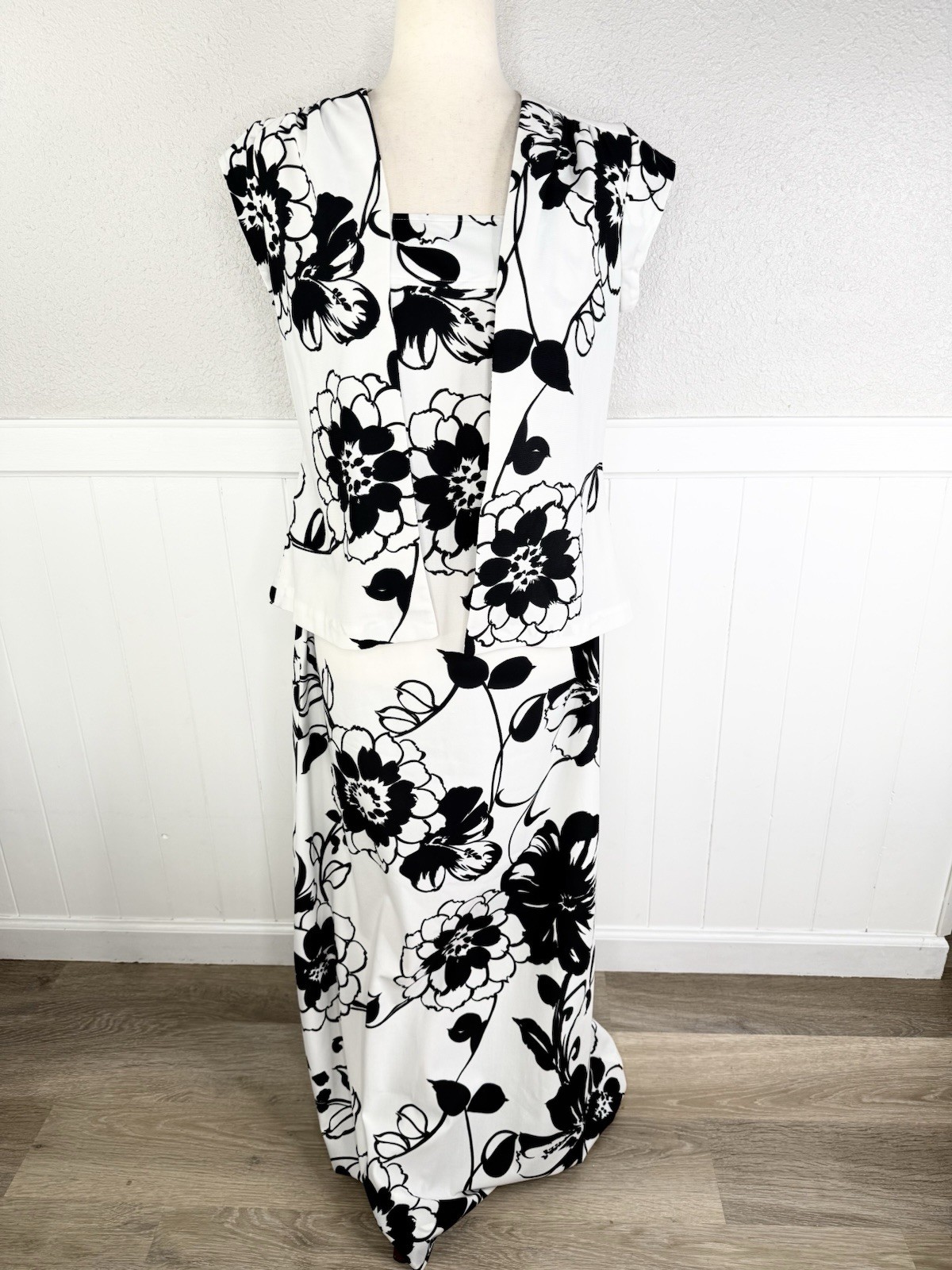 Vtg 60s Penneys Hawaii Maxi Dress Topper Set Hawaiian Print Measures Sz S Aloha