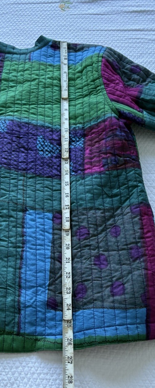 Vintage Quilted Women’s Jacket Phool Size M Cottagecore Grandma