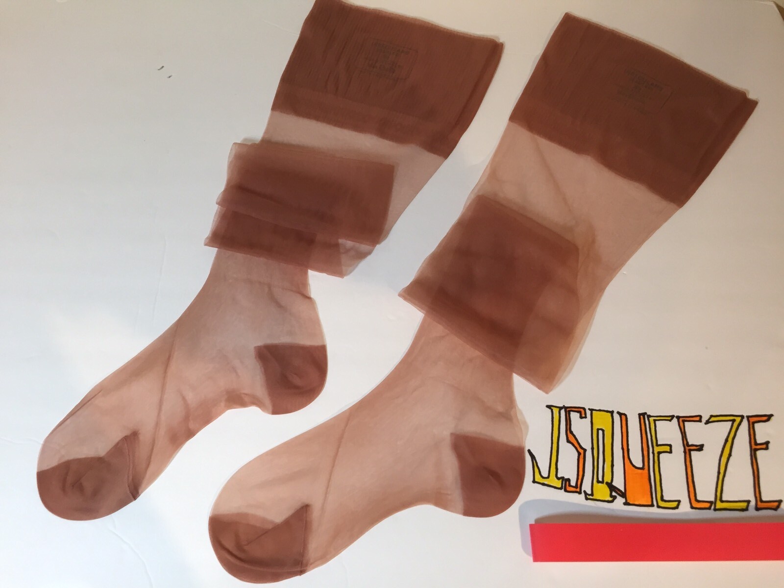 6 Pairs Vintage 15Den. RHT Nylon Stockings 8 1/2 X 30” Plain Flat Knit Highlight