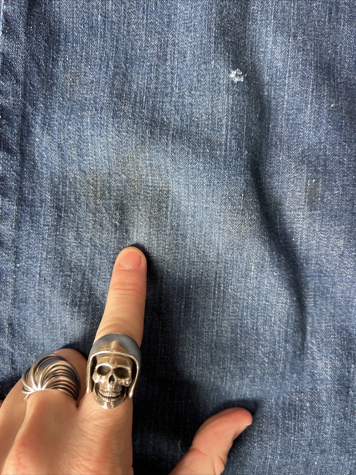 Vtg 40/50’s RANCH CRAFT Side Zipper Sanforized Western Jeans Pearl Snaps S/M