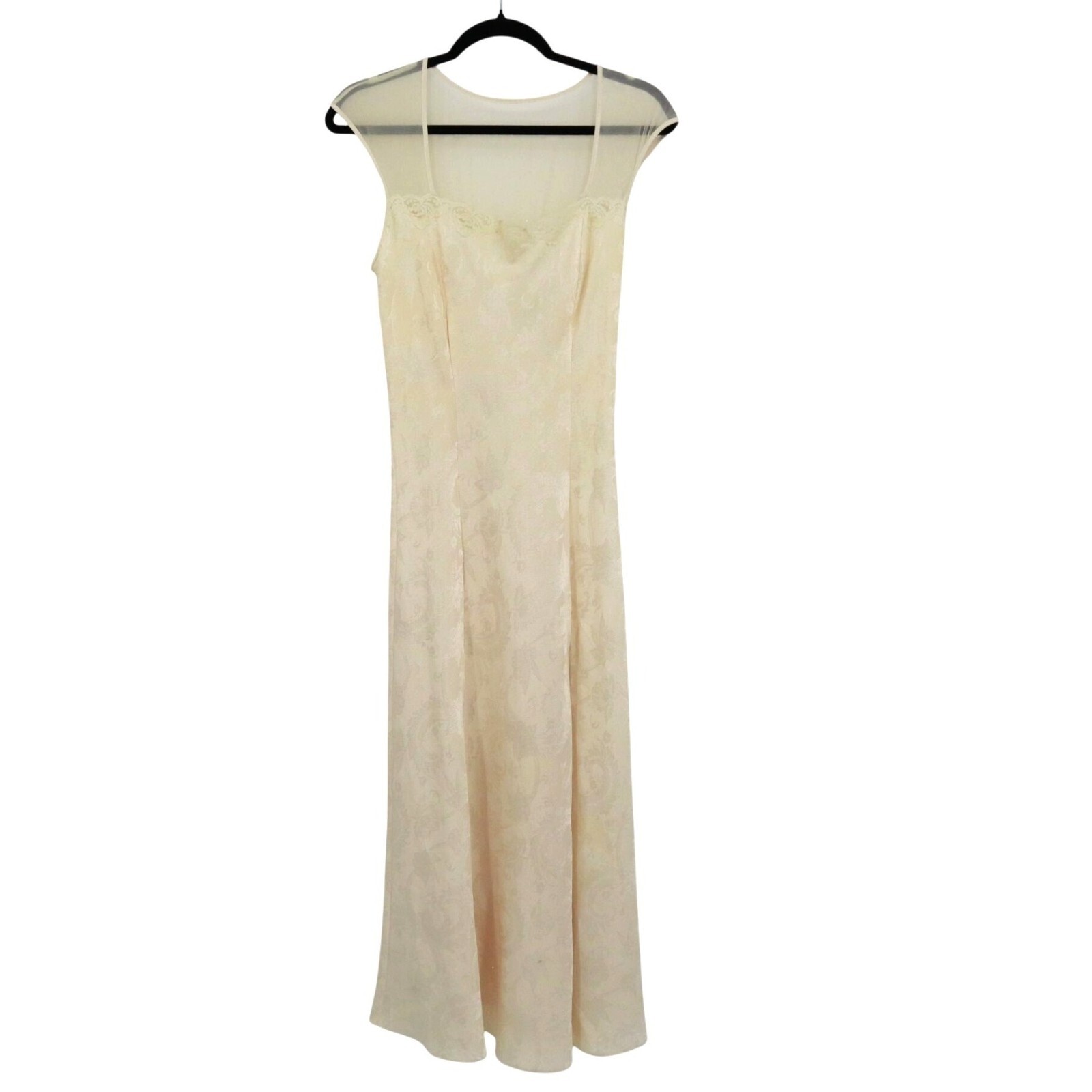 Victoria’s Secret Lace Slip Dress Women M Yellow Fairycore Y2K Coquette Vintage