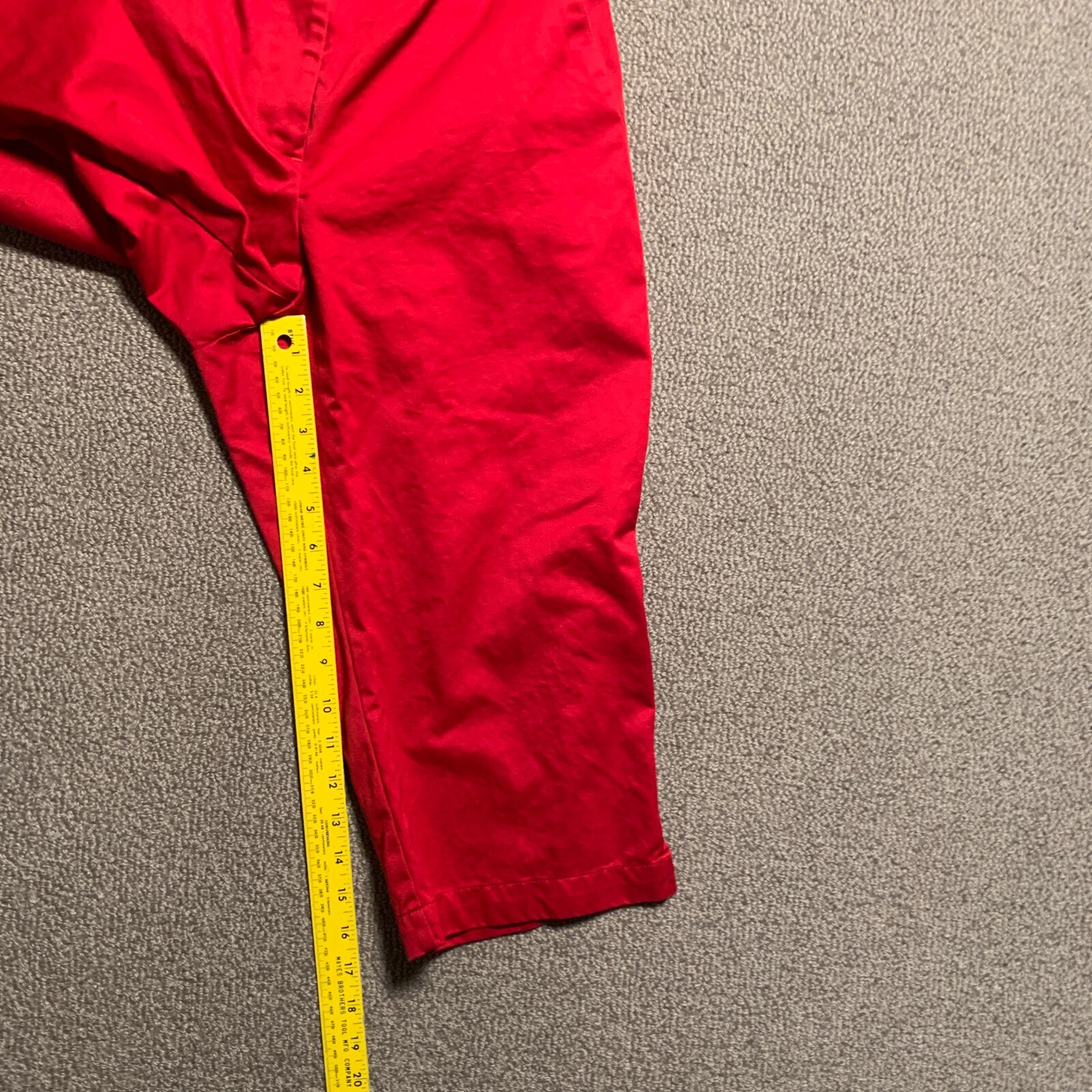 Vintage Liz Claiborne Lizsport Pants Women 4 Red Capri Pockets