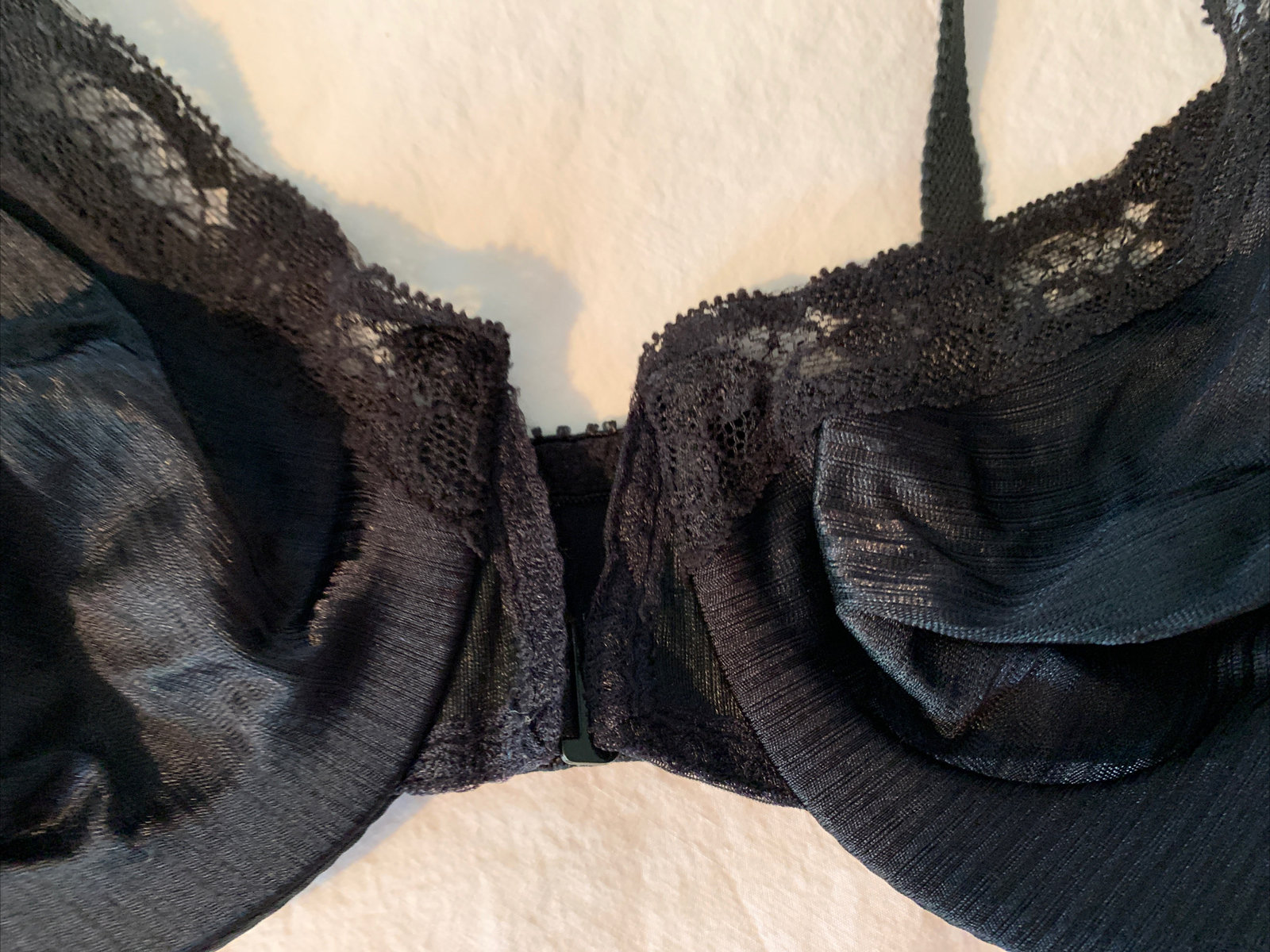 Vintage Victoria’s Secret 34C Sheer Black Lace Front Closure Underwire Bra