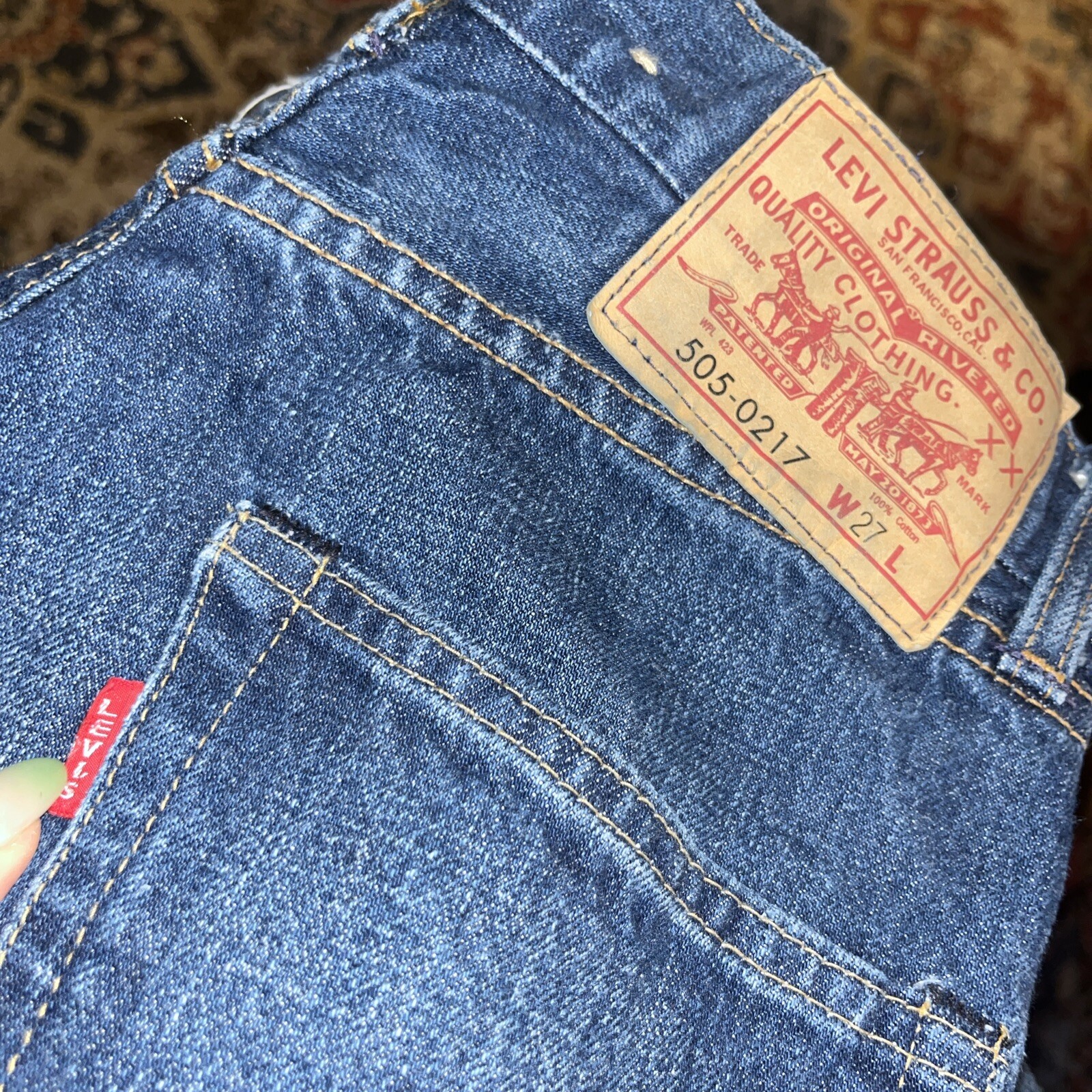 Levi’s Vintage Clothing Line LVC Selvedge BIG E 505-0217 Talon 42 Zip Jeans-27