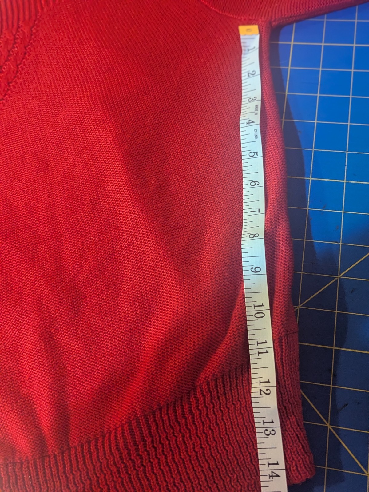 Red Sweater Barry & Me Retro long Sleeve M USA Made Vintage Knit