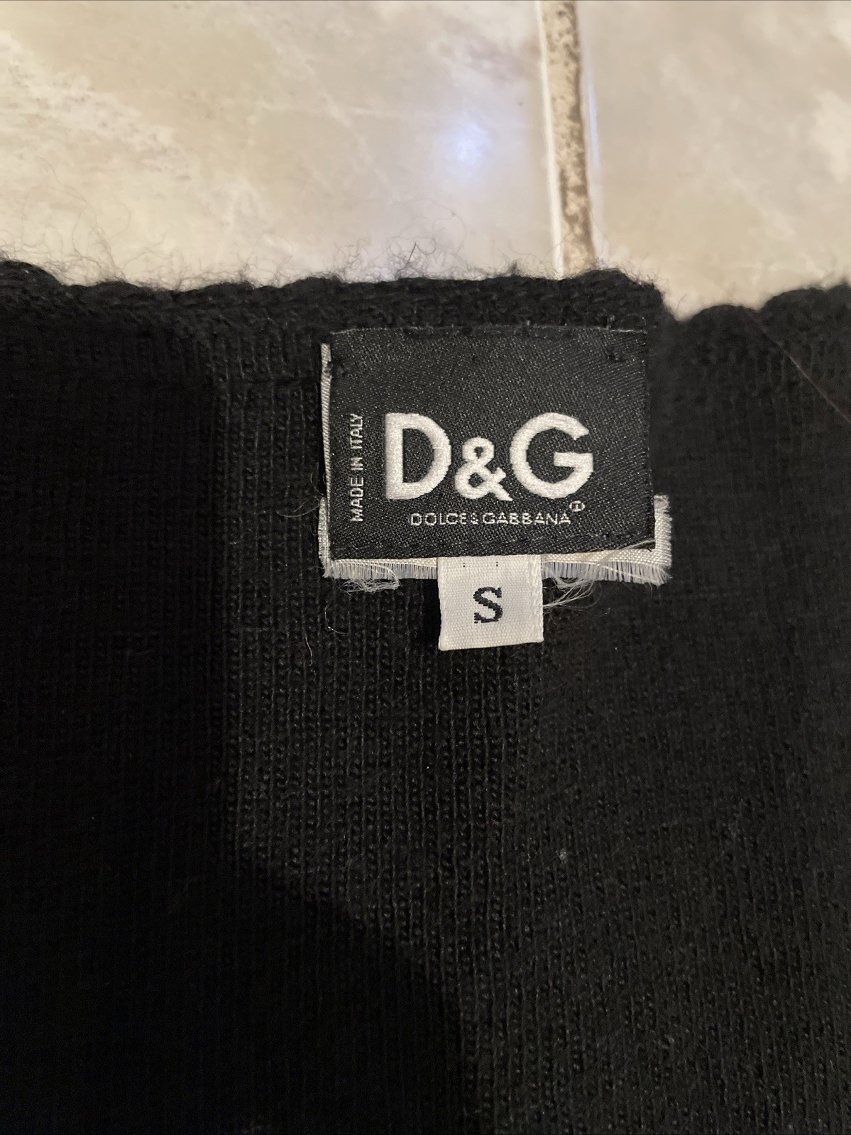 VTG 80s 90s Dolce & Gabbana Women’s SZ S Blouse Knit Ribbed Longsleeve T-Shirt