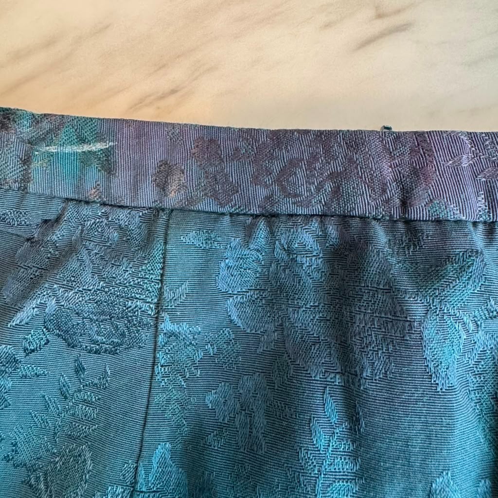VTG 70s Bari Jay 2 Piece Corset Renaissance Victorian Brocade Tapestry Jacquard