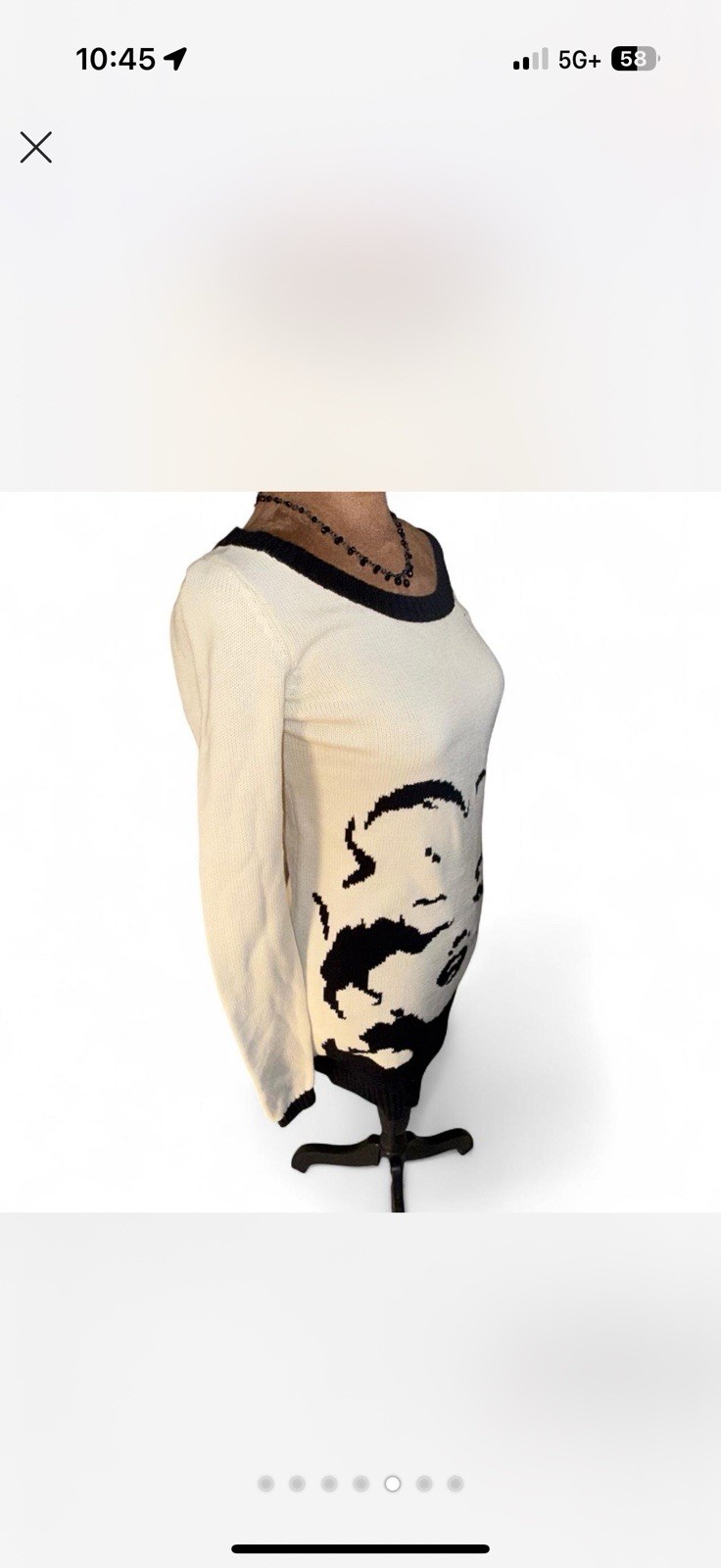 VINTAGE Betsey Johnson 90s/00s Pop Art Style Marilyn Monroe sweater Dress