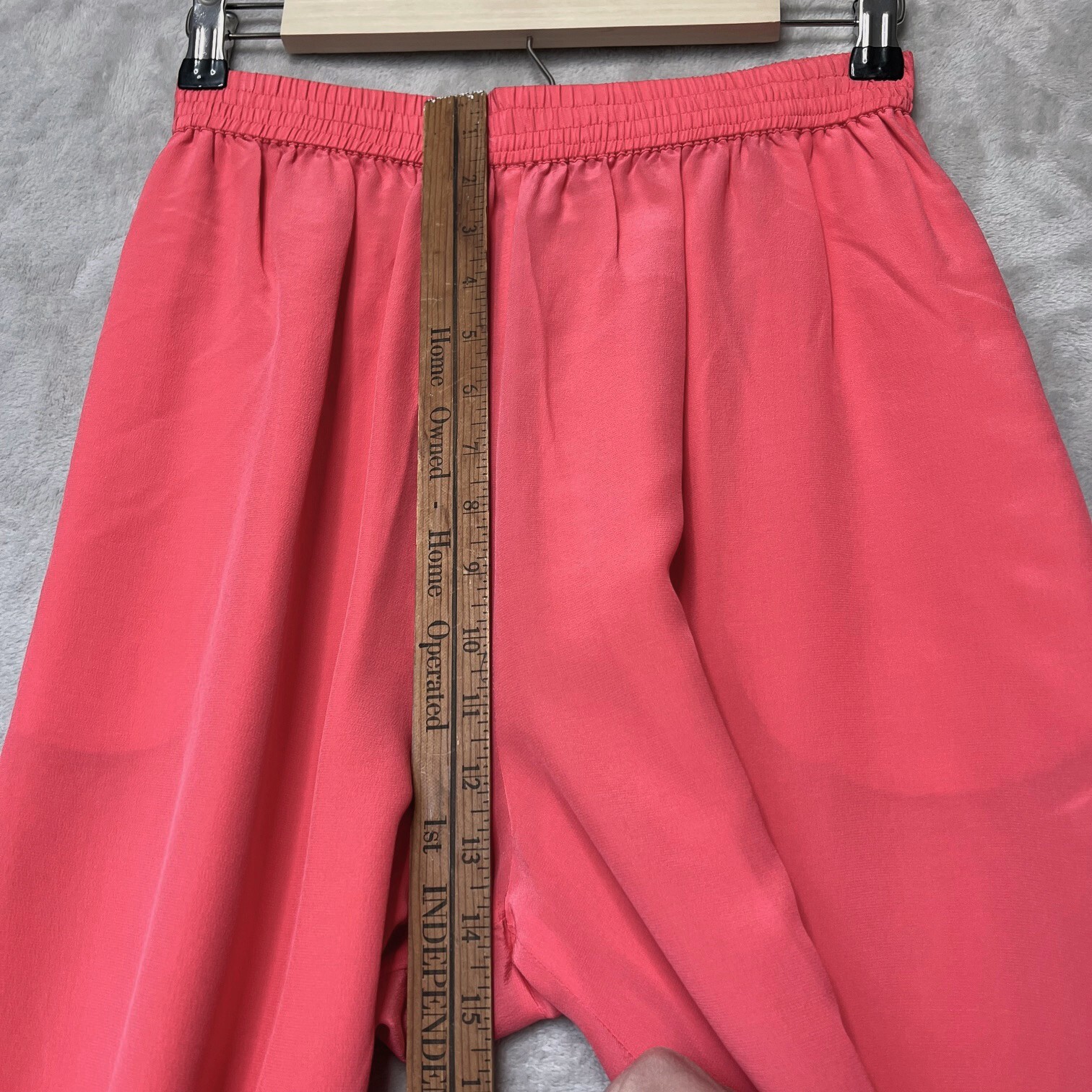 David Hollis Silk Top & Shorts Set 2 Piece Womens Small Coral Pink 90s y2k