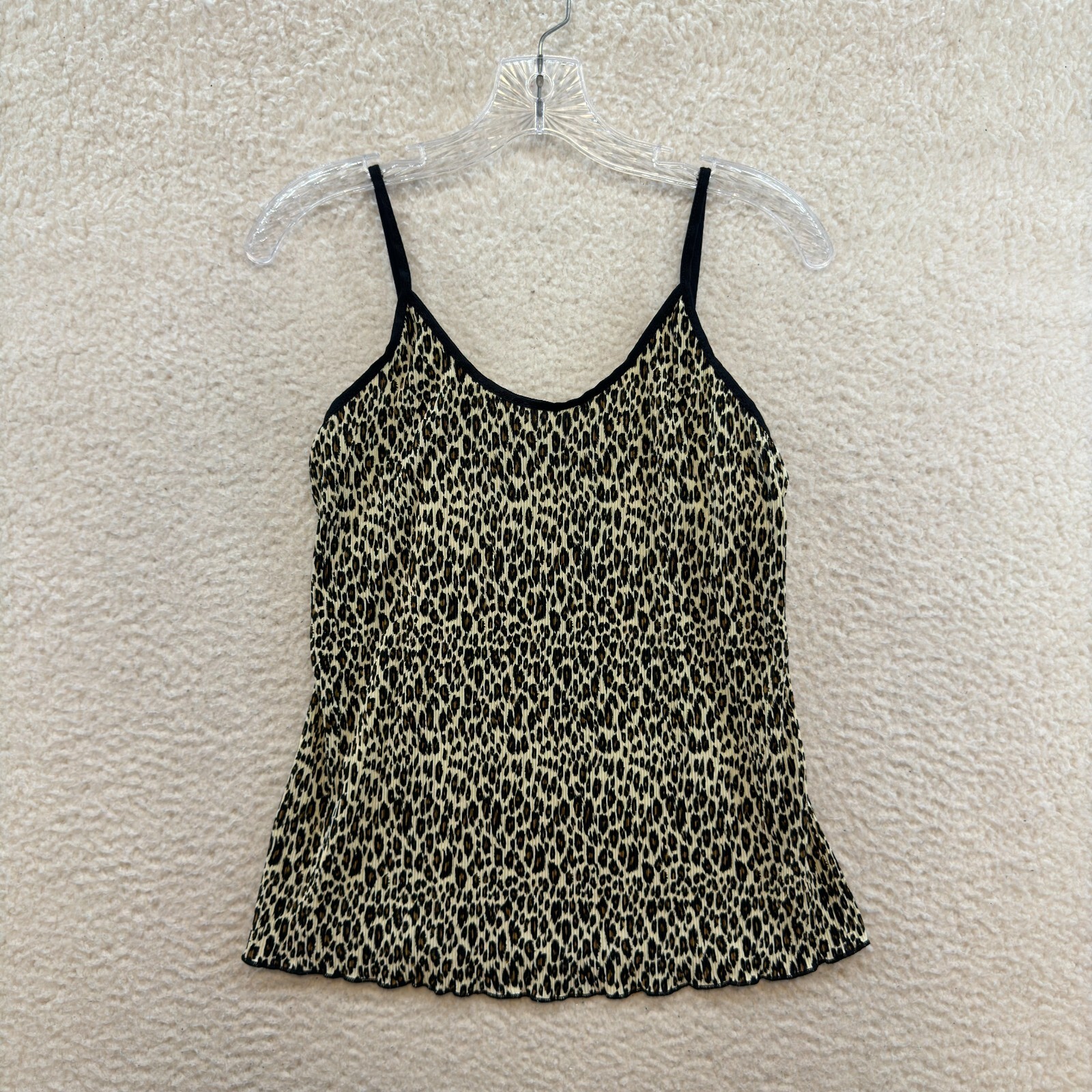 Vintage Camisole Tank Top Medium Cheetah Leopard Boho Fairy Grunge Whimsigoth