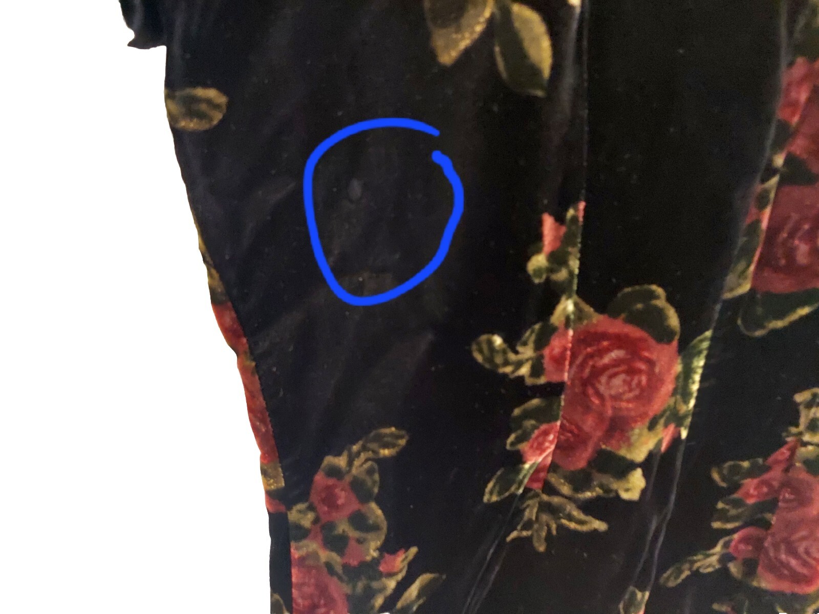 Vtg Long Black Floral Velvet Cheongsam Short Sleeved Sz 6 Erika Eriksson