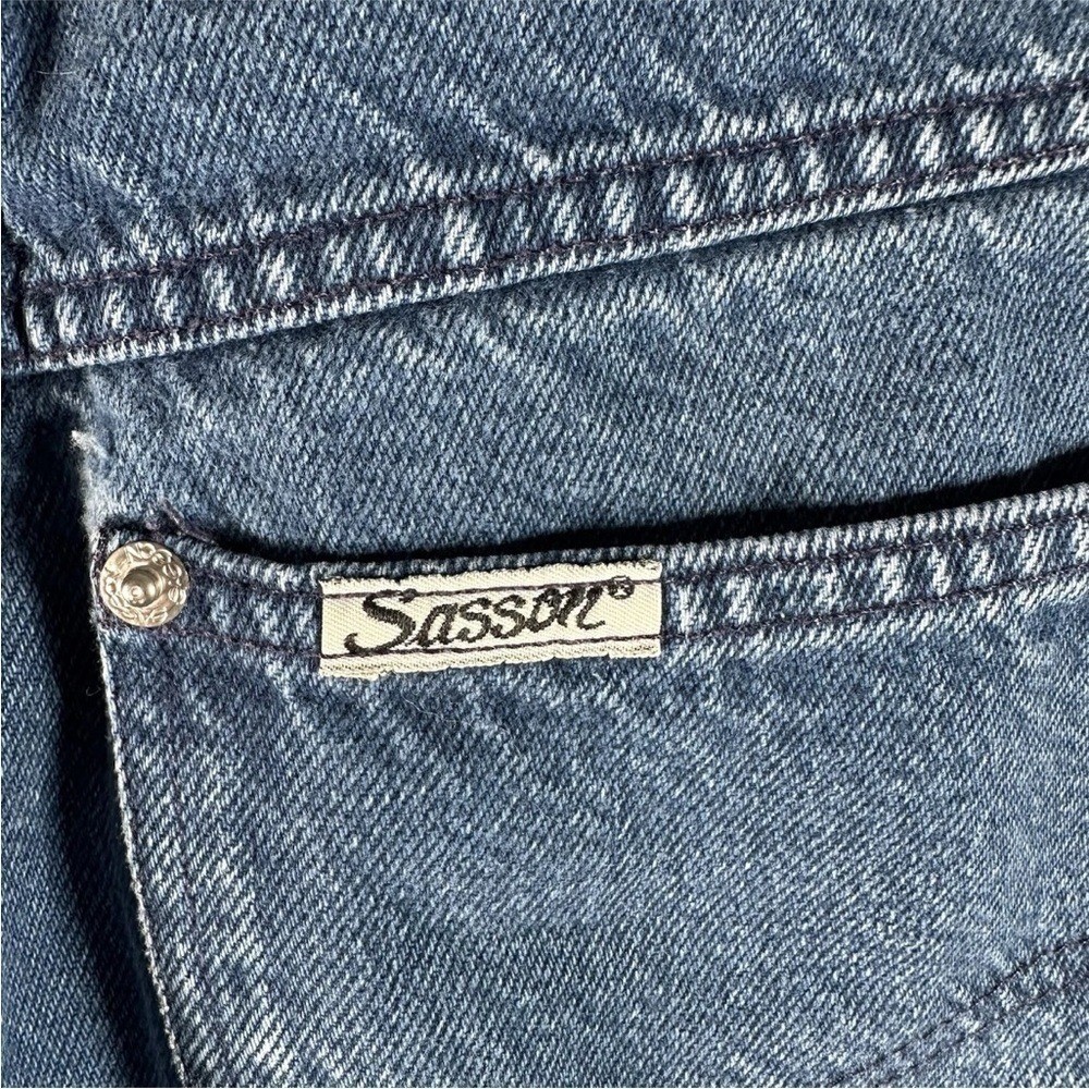 Vintage 80s Sasson High Waist Jeans Womens 27 Blue Tapered Mom Jean Retro Denim
