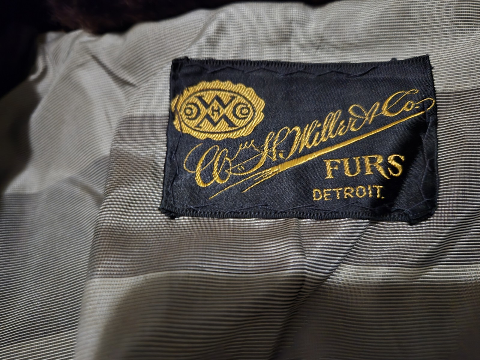 Vintage 1940s/1950s Full Length Fur Coat By H Miller Furs – Detroit, Soft