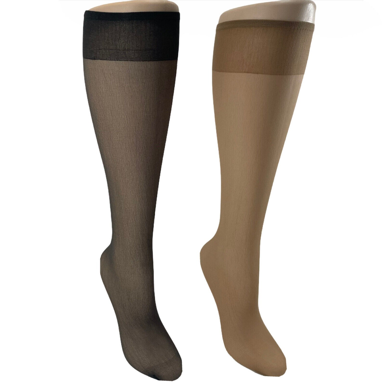Assorted 8 Color Sheer Nylon Knee High Pantyhose 20 Pair Pack Best Gift USA Made