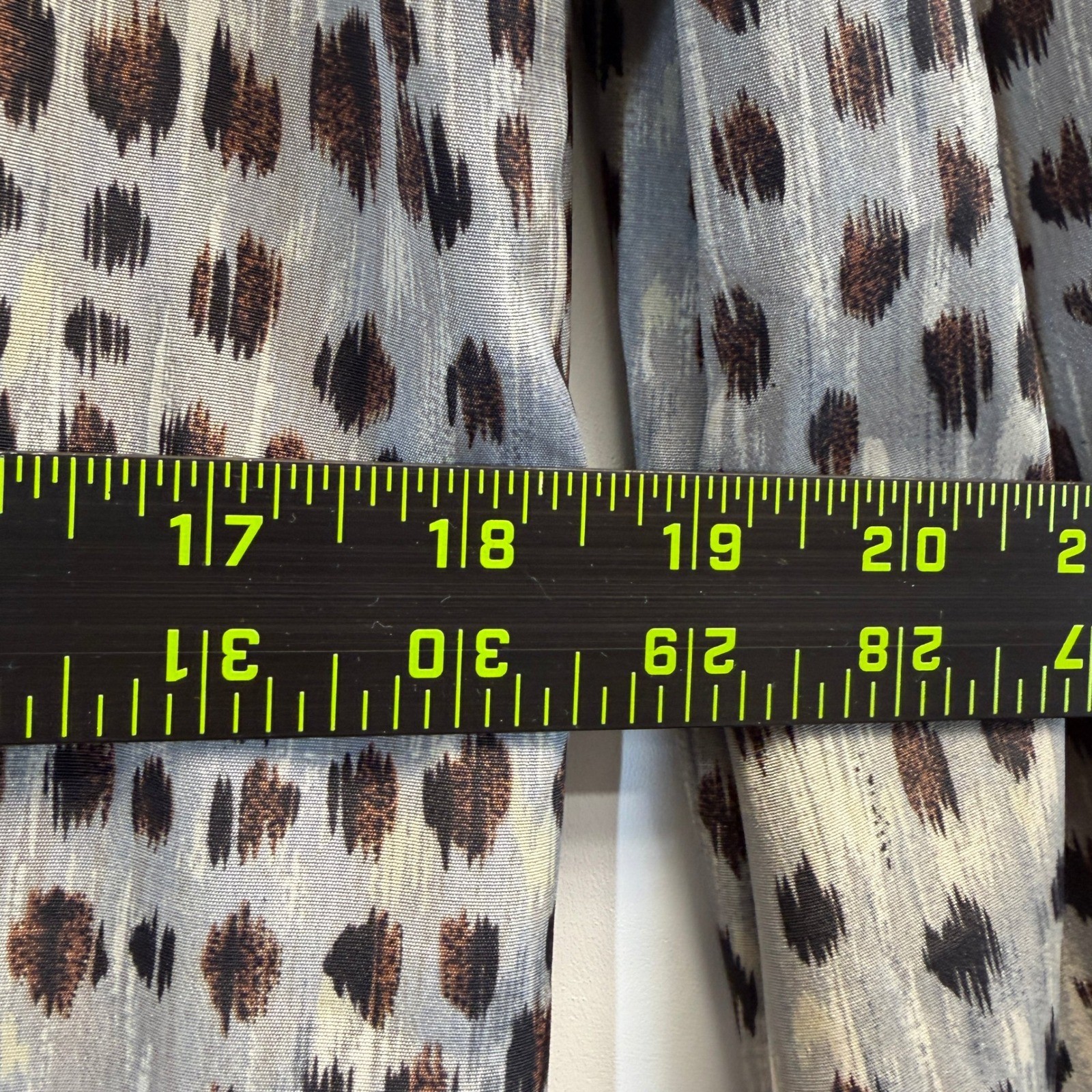 Vintage Leslie Fay 90s Abstract Animal Print Shirt Dress Women Size 12 Mob Wife