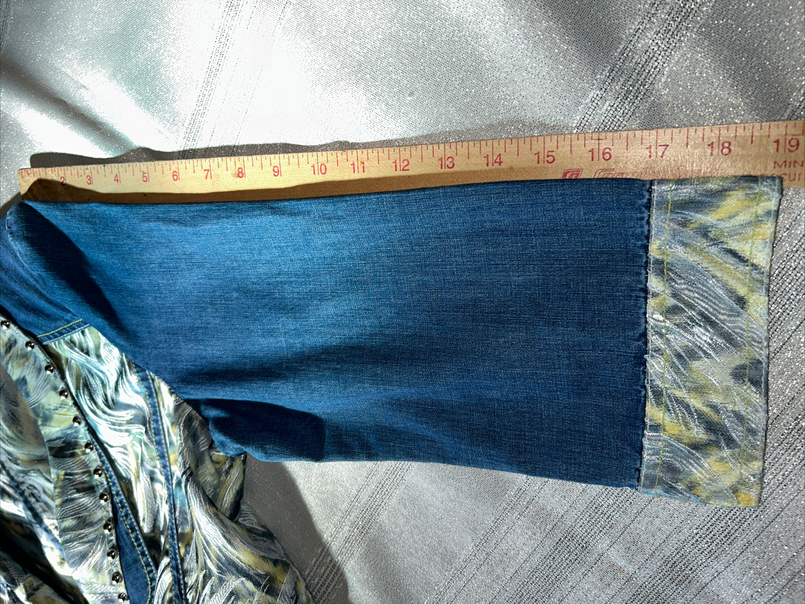 Rare SAMPLE Nancy Bolen For City Girl Women’s Vintage Denim Jacket Size M : 42”