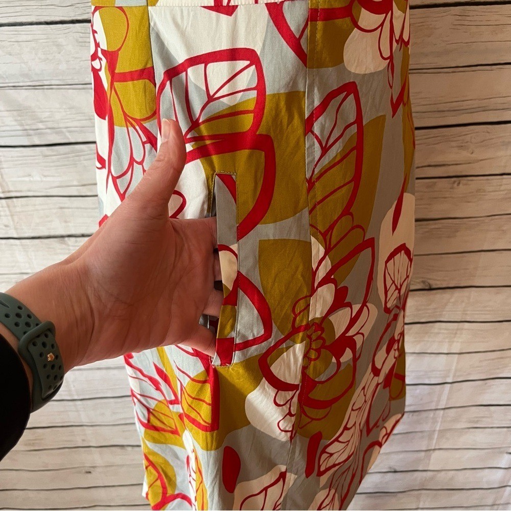 Anthropologie Maeve 70’s Vibrant Floral Midi Dress Size 4
