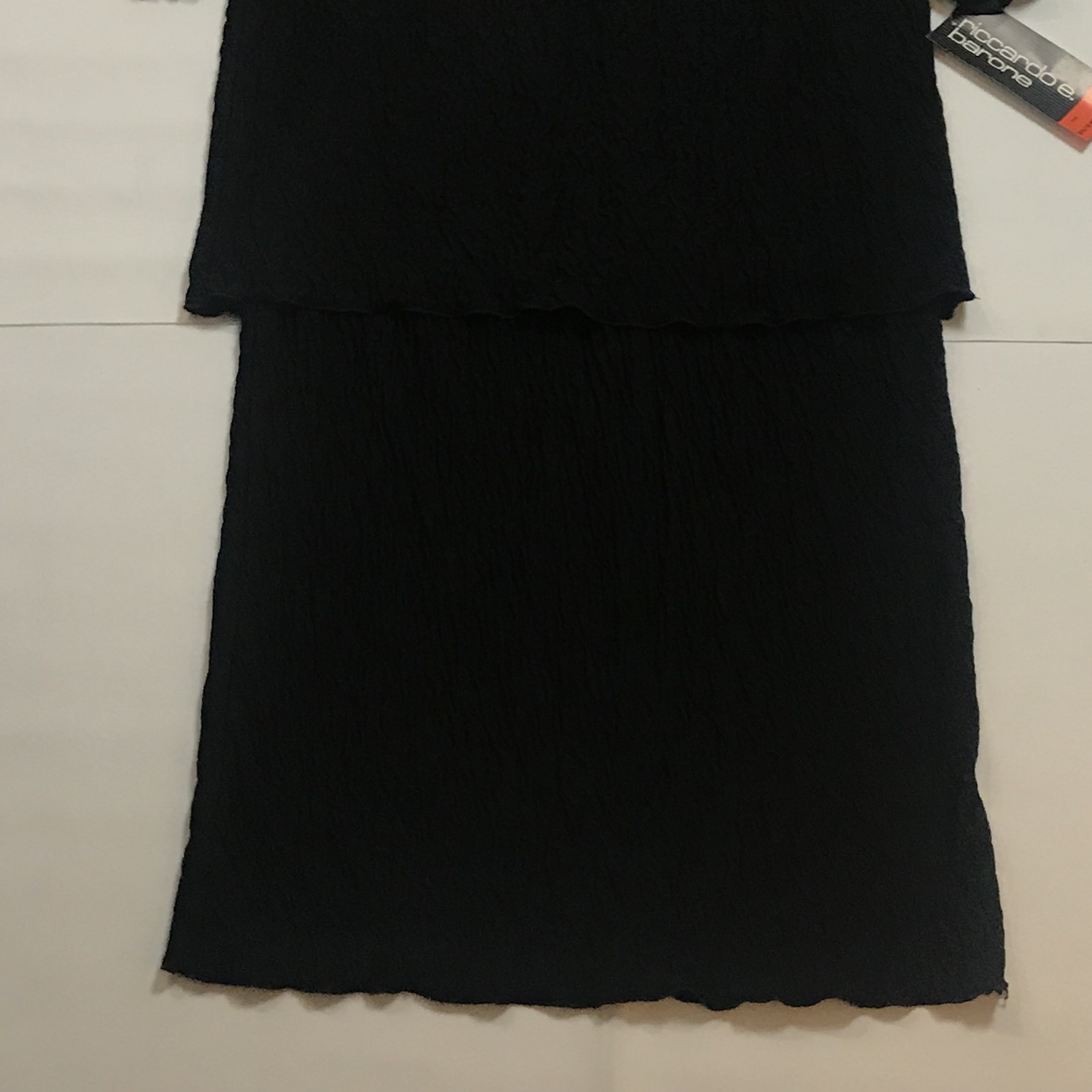 Vintage Riccardo E Barone Black Dress Women’s Size 18 1/2 / 18 NWT