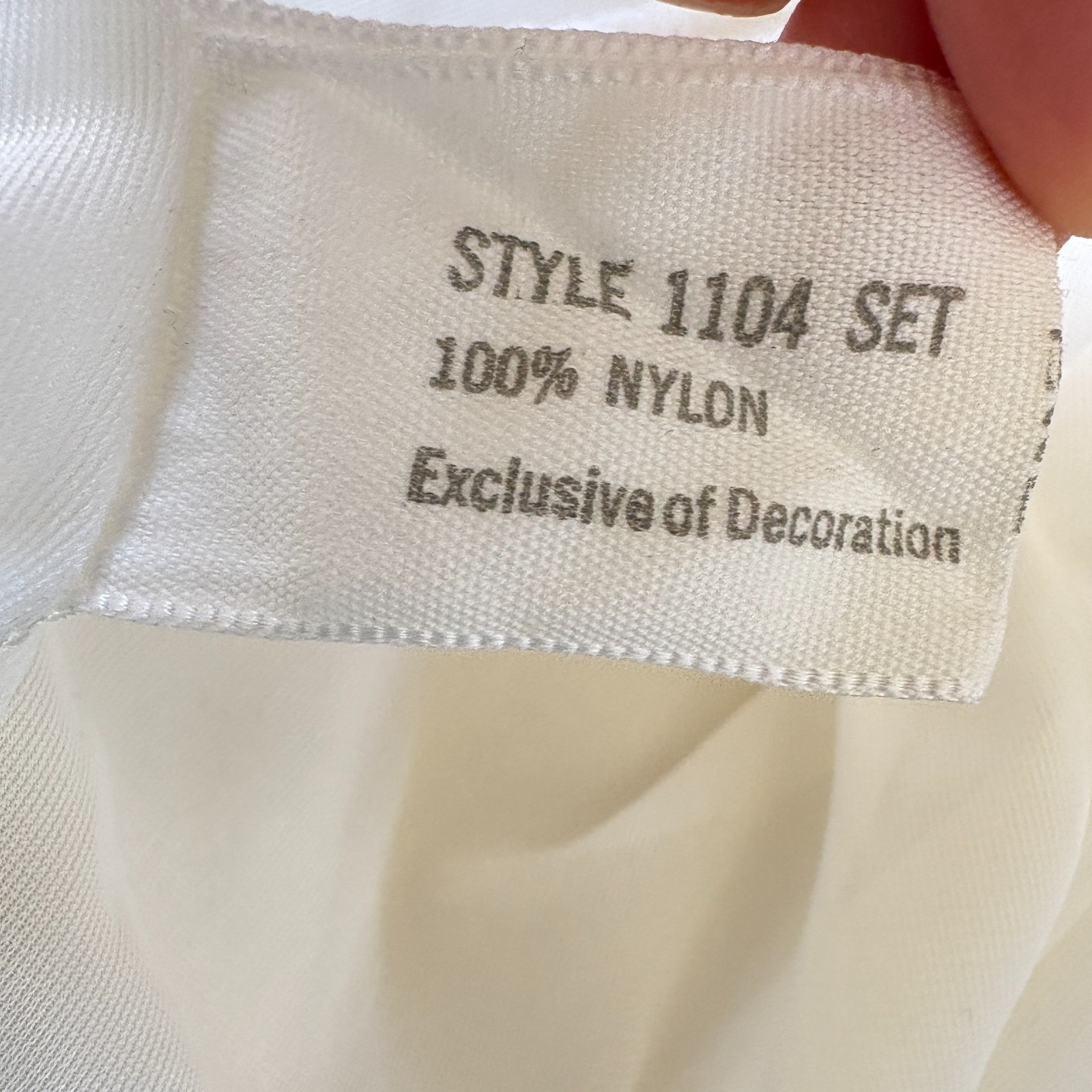 Gossard Artemis Robe Nightgown Set Women Size Petite White Vintage FLAWS