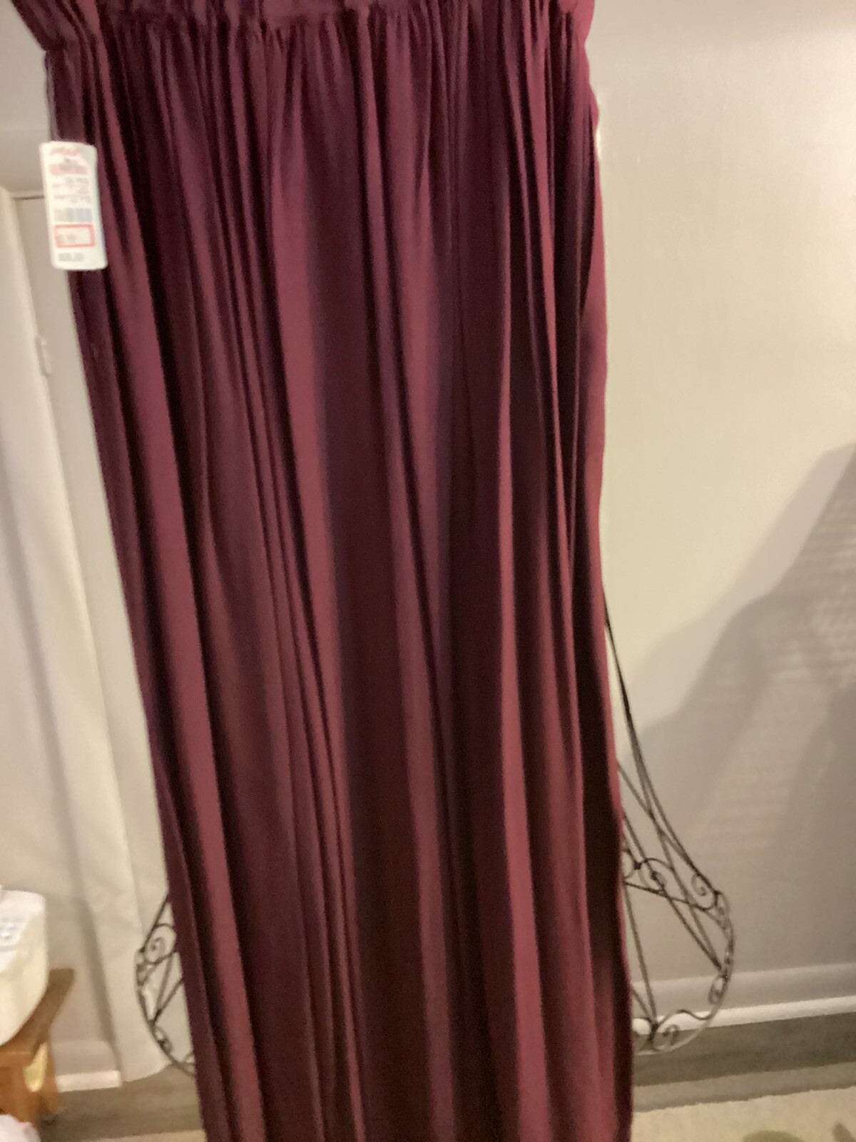 Vintage 2 Piece Women’s Suit Rena Rowan For Seville Sz 12 Burgundy Solid & Print