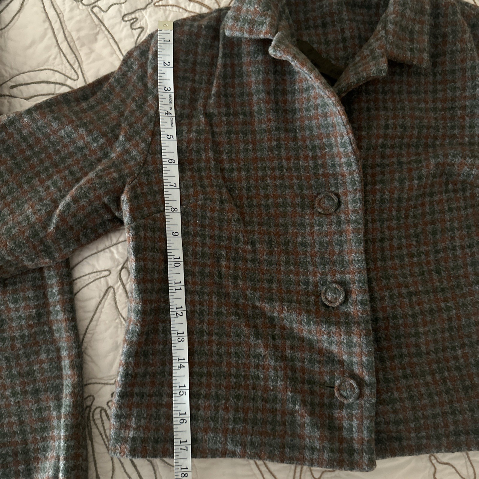 Vintage Dutchmaid Women’s Plaid Wool Skirt/Matching Cropped Jacket Ephrata, Pa