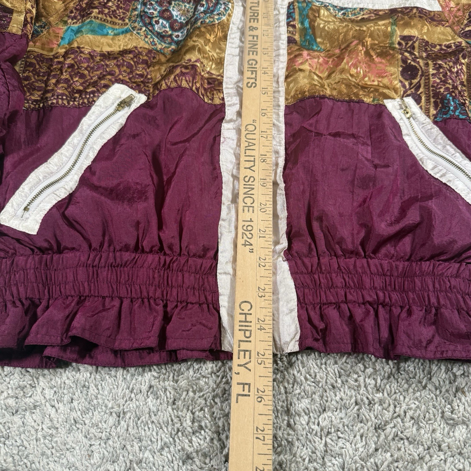 Vintage 80s 90s Tracksuit Womens Petite Large Purple Windbreaker Jacket Pants