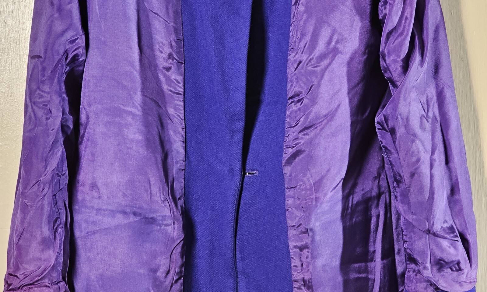 VTG Lynn Greene Blazer Richard Neal Women’s Size 6 Inidgo Purple Wool Lined